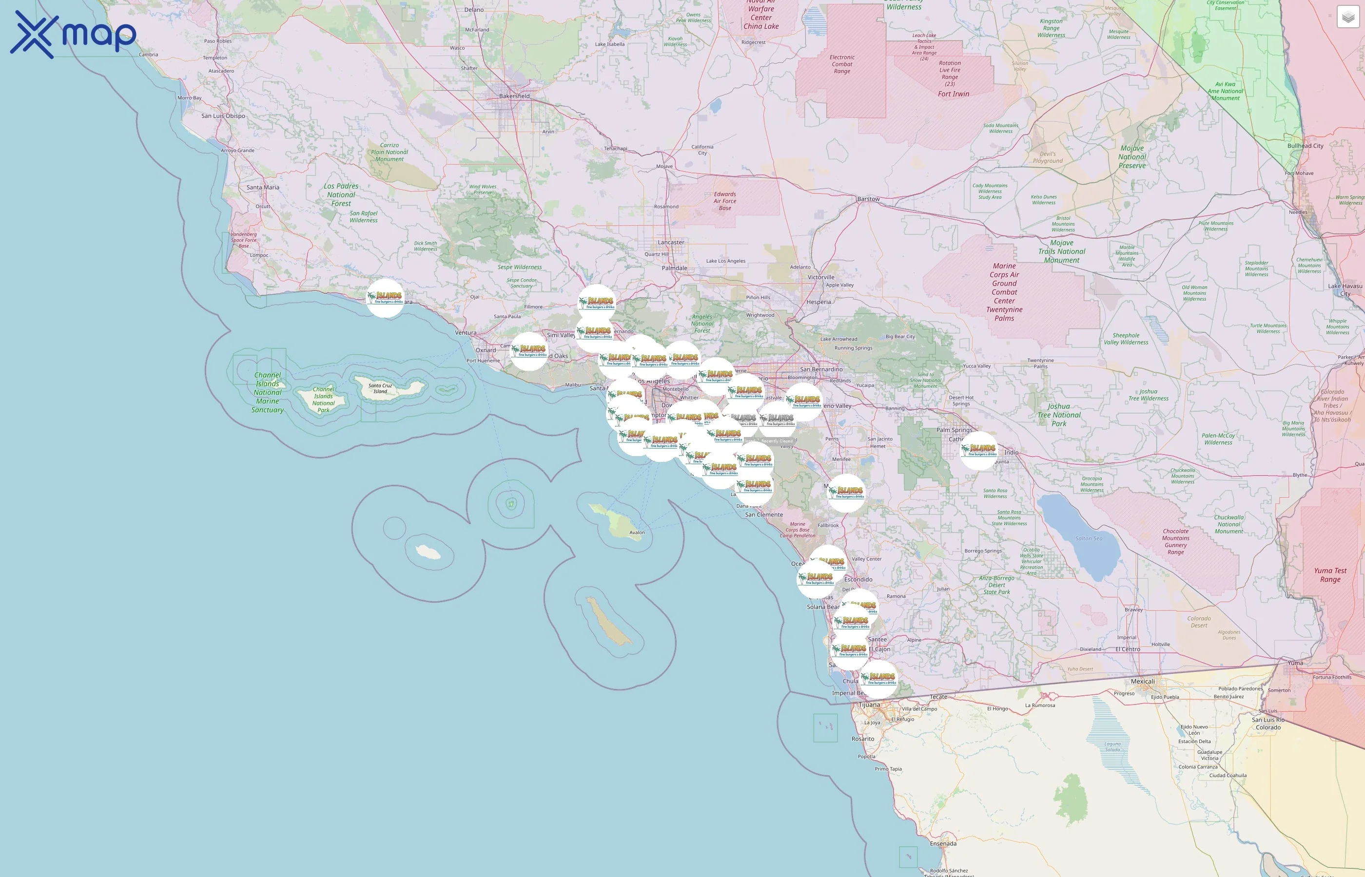 Islands Restaurant street hotspots