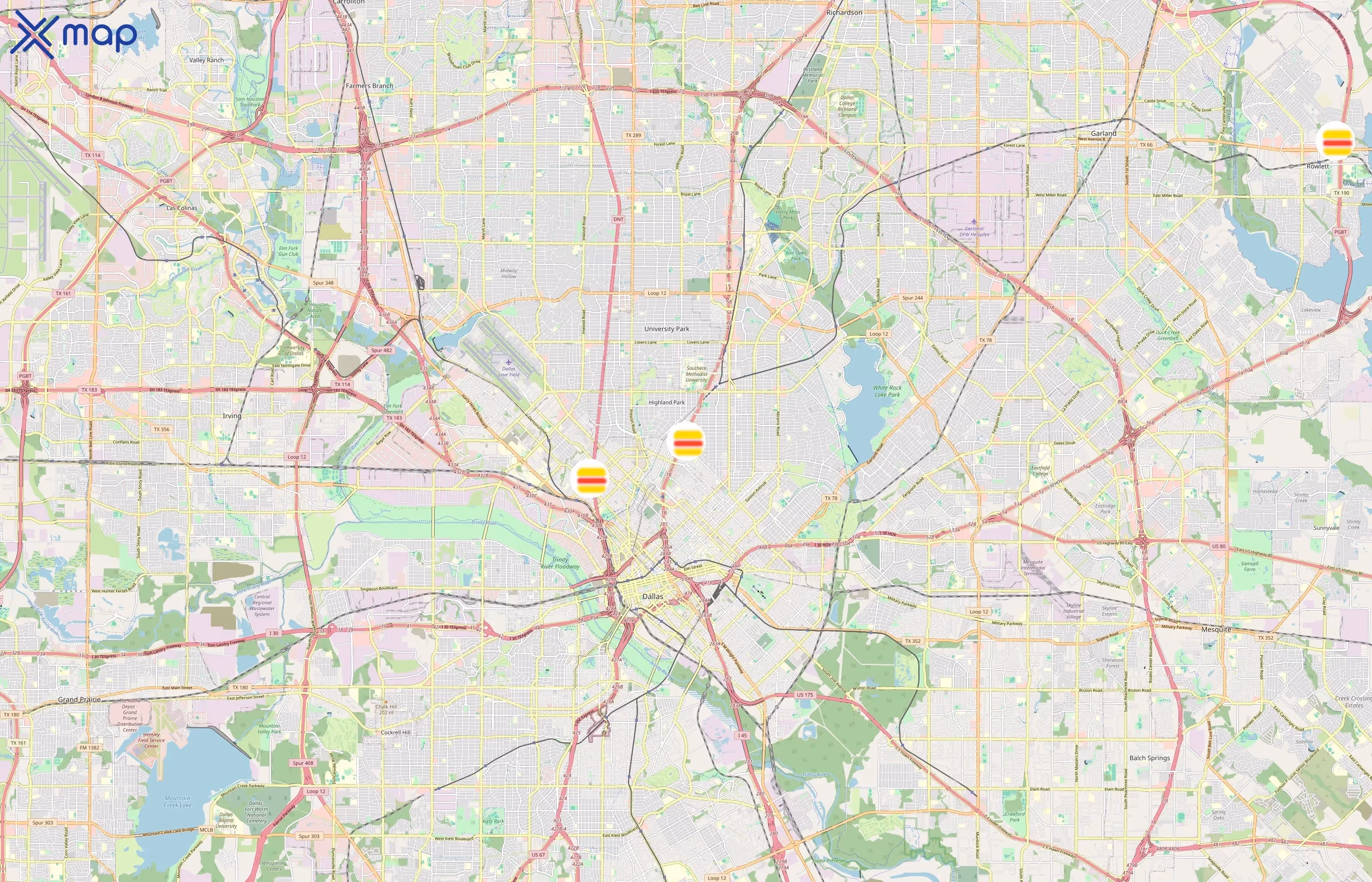 Big Deal Burger area coverage