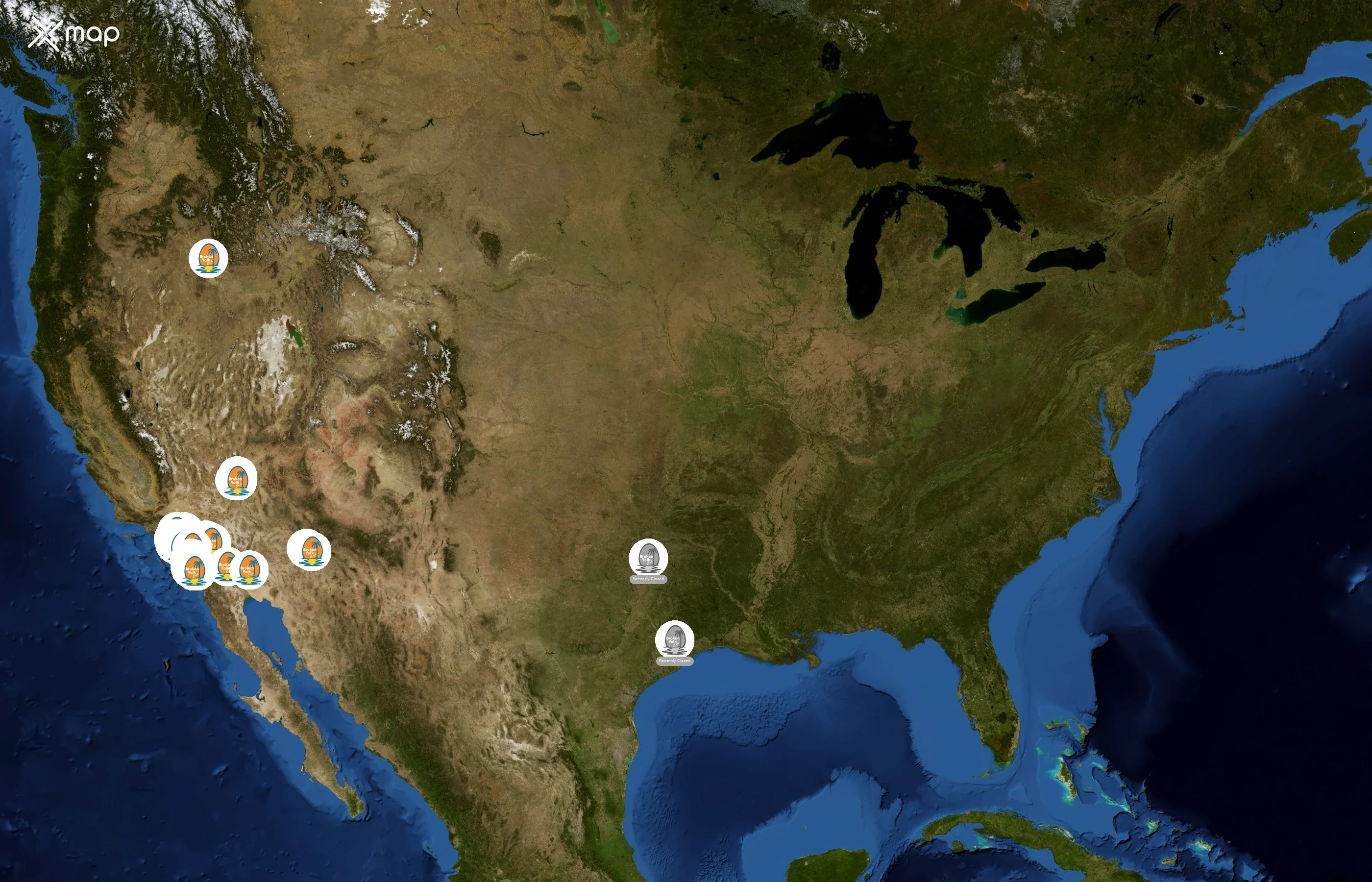 Broken Yolk Cafe state distribution