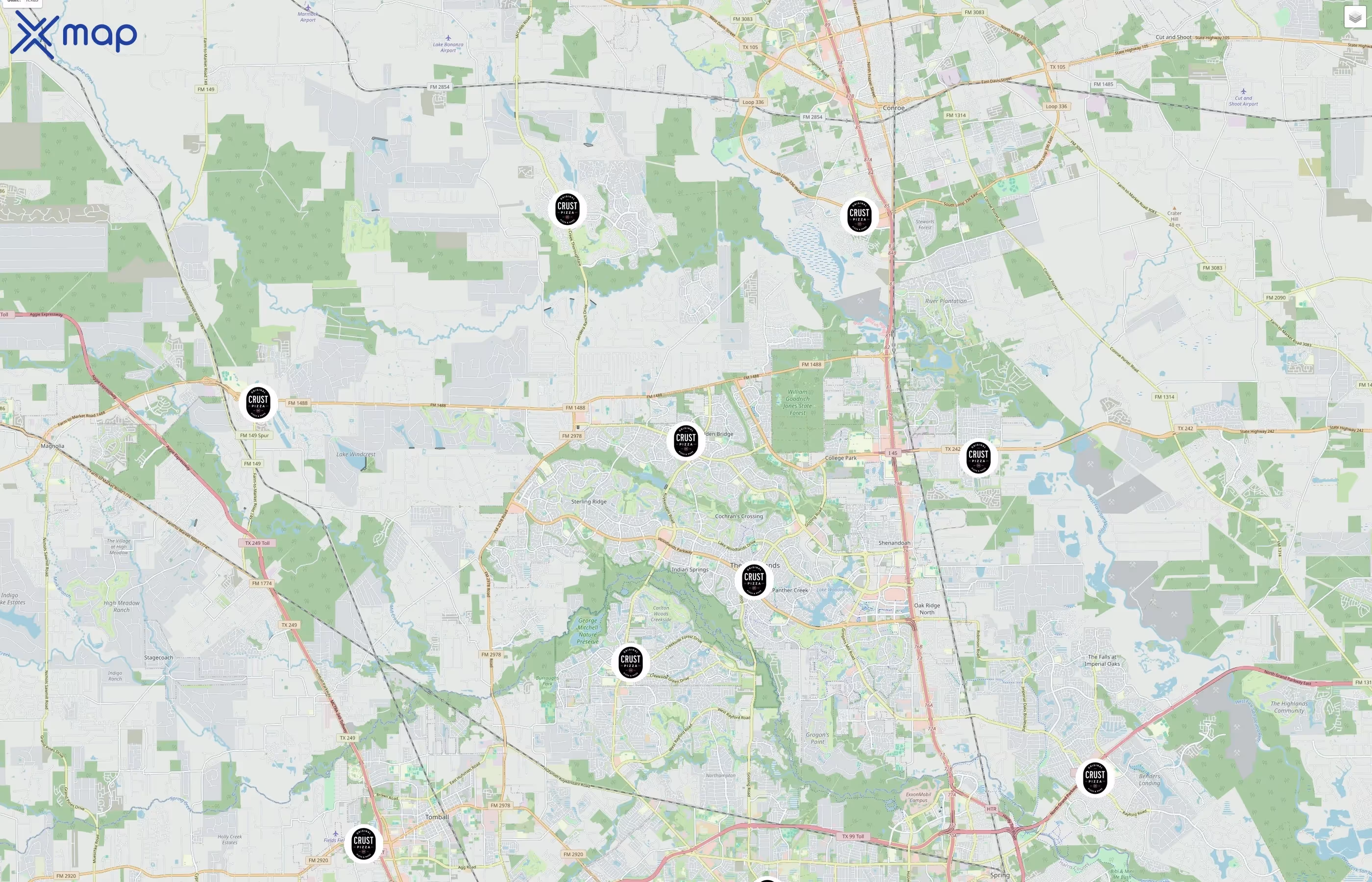 Crust Pizza Co. traffic data