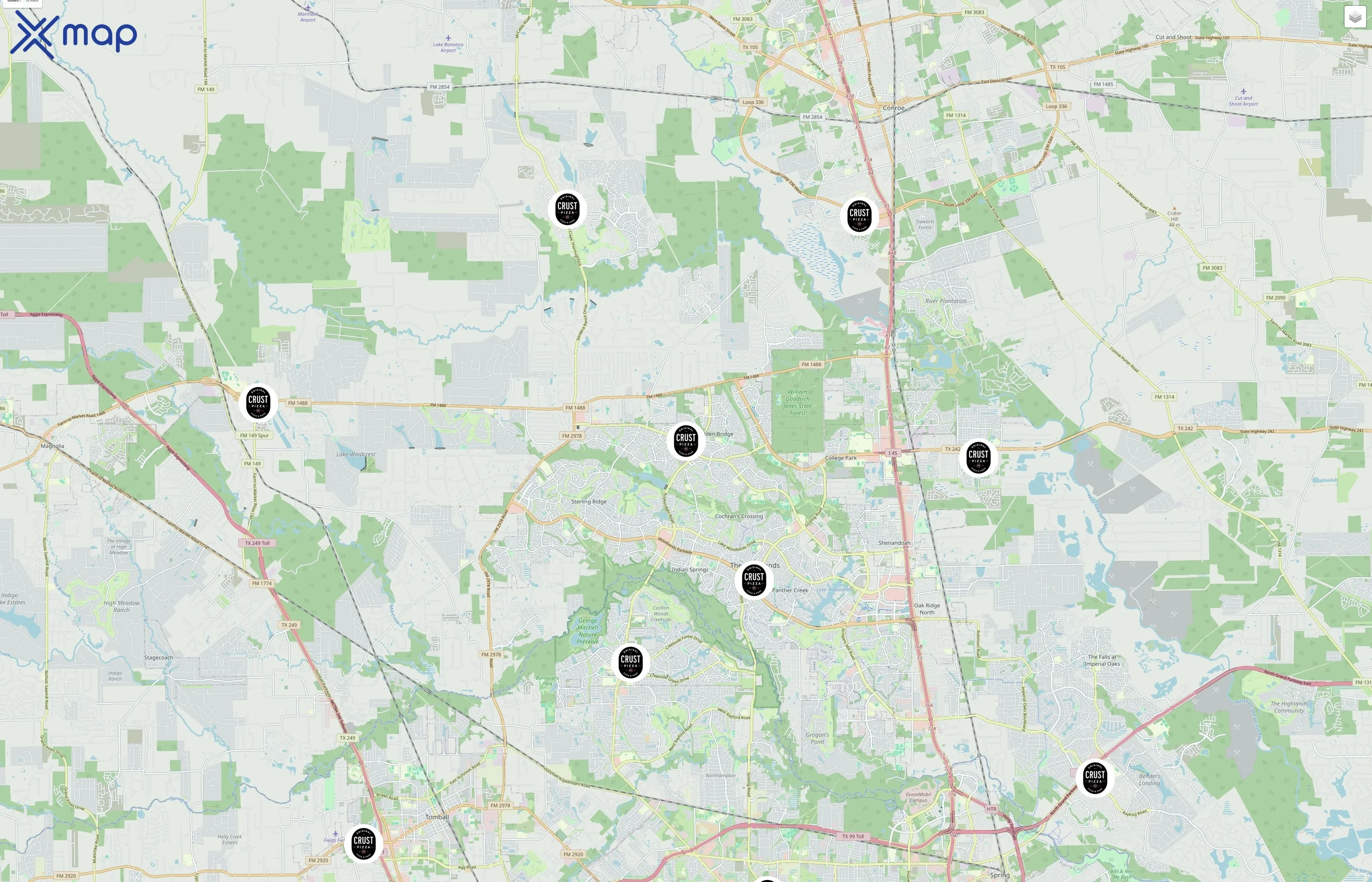 Crust Pizza Co. traffic data