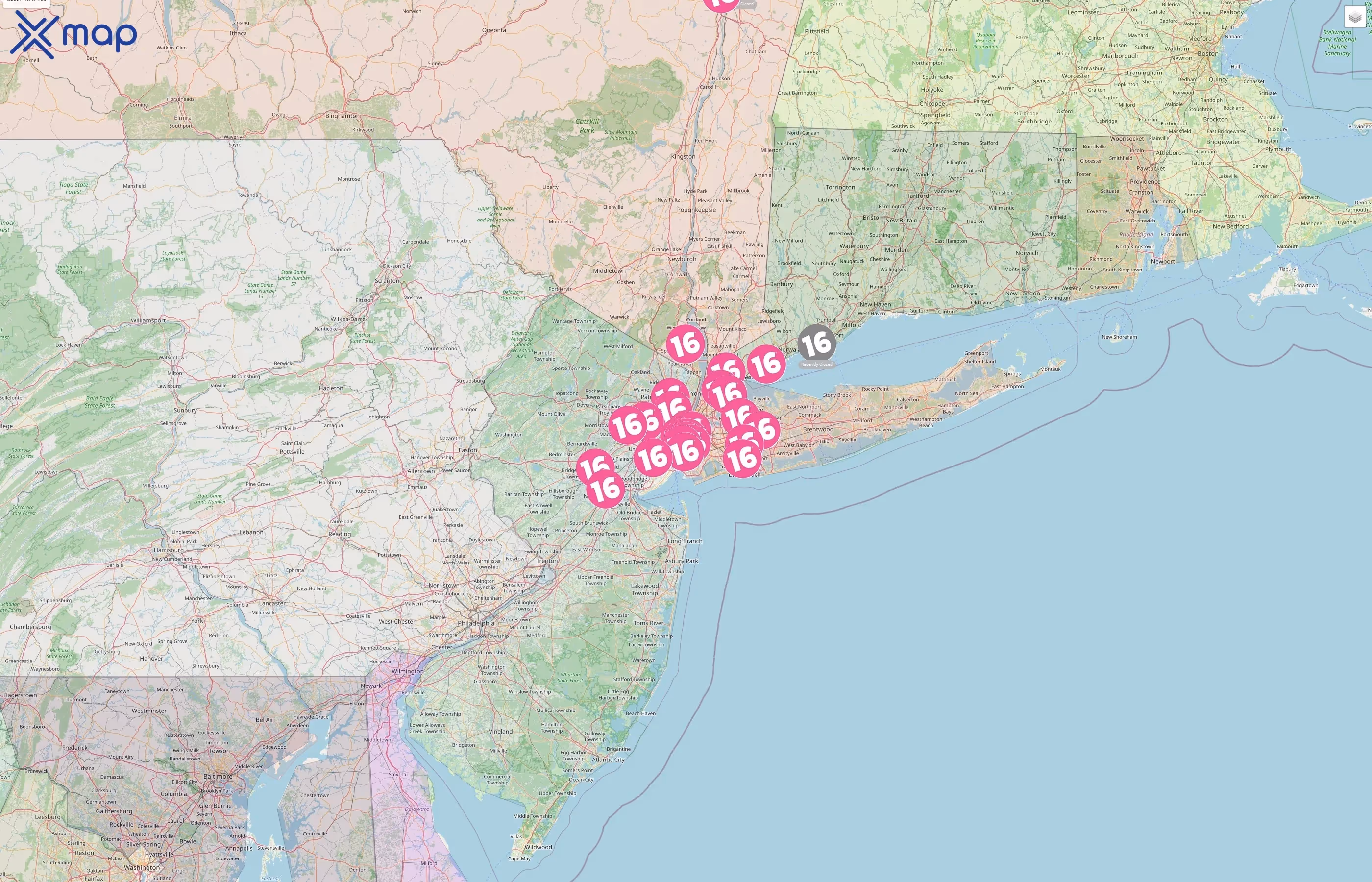 16 Handles street hotspots