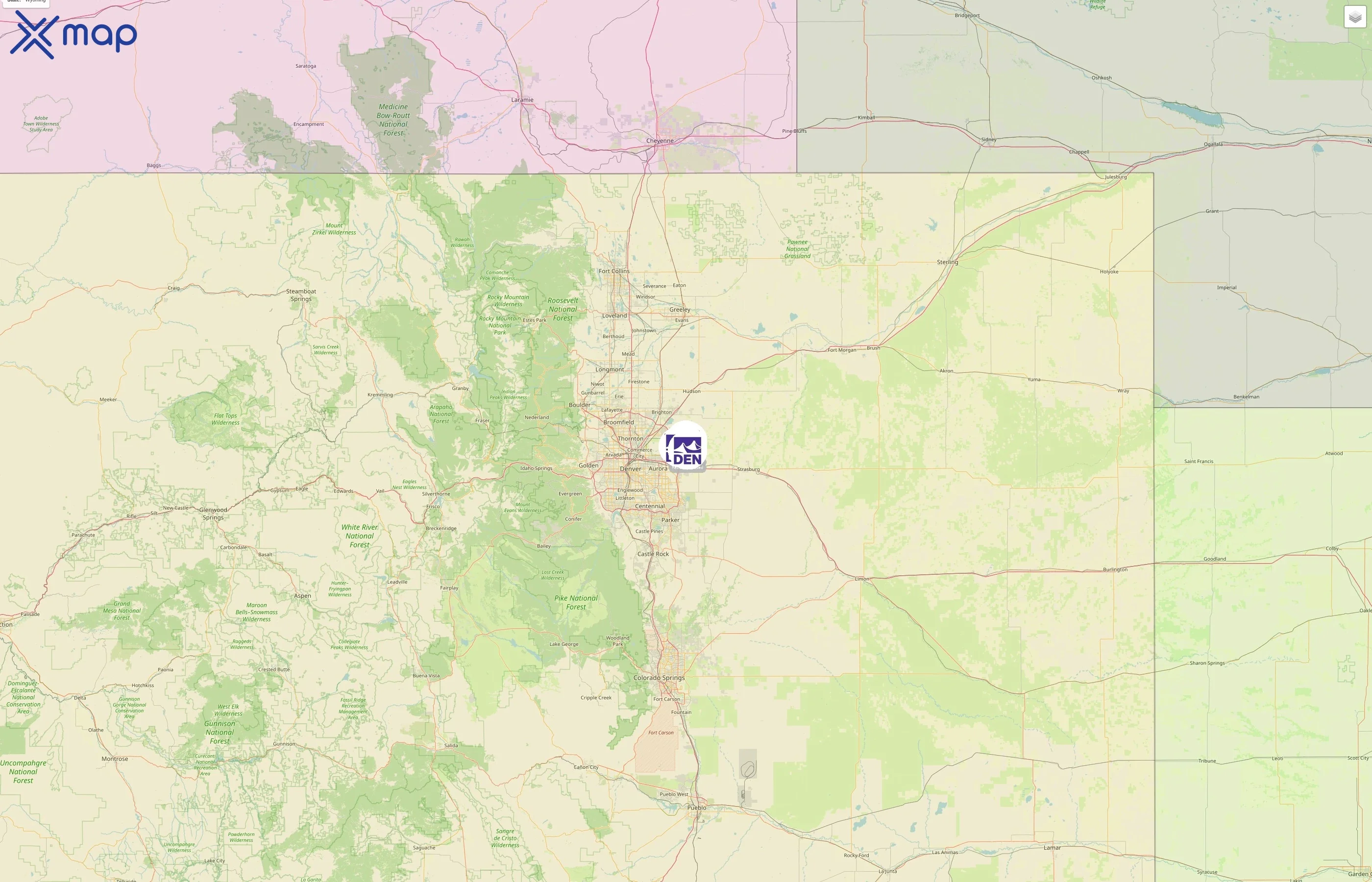 Denver International Airport street hotspots