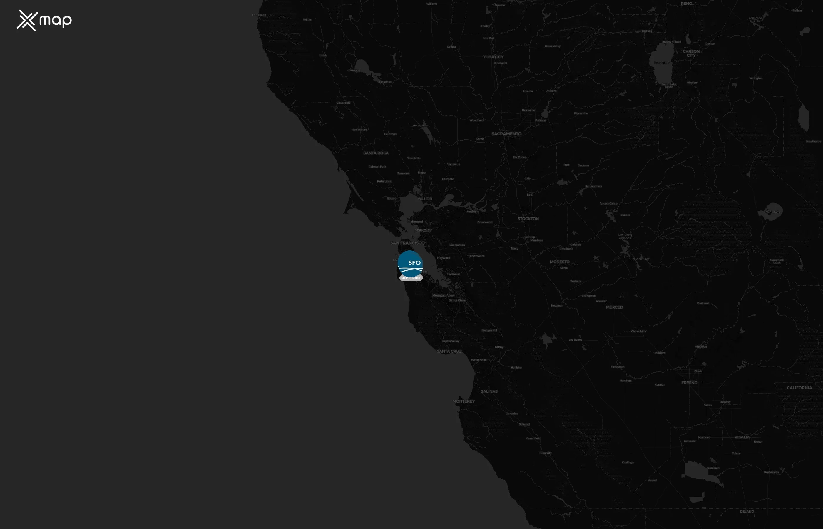 San Francisco International Airport city distribution