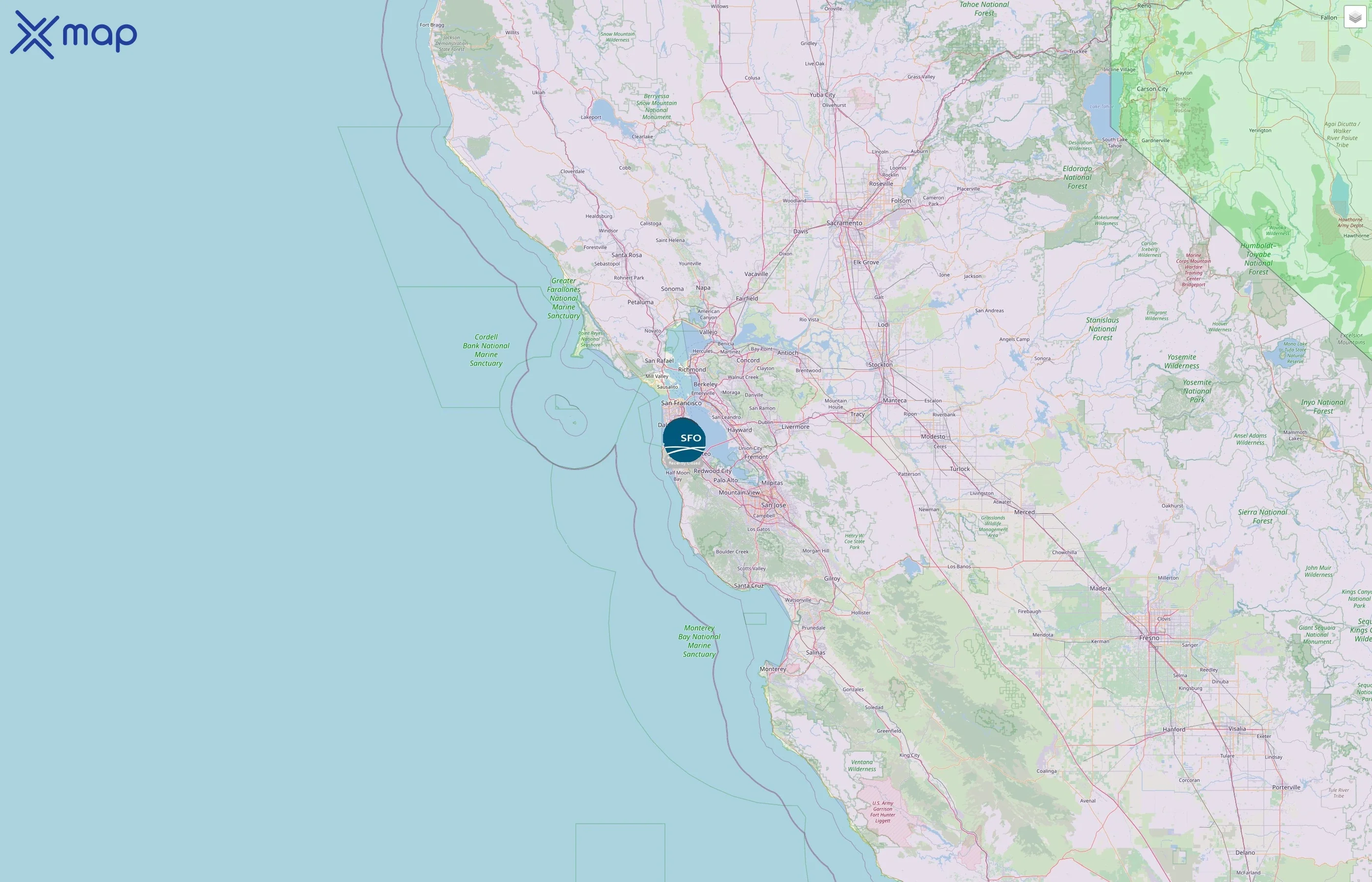 San Francisco International Airport street hotspots