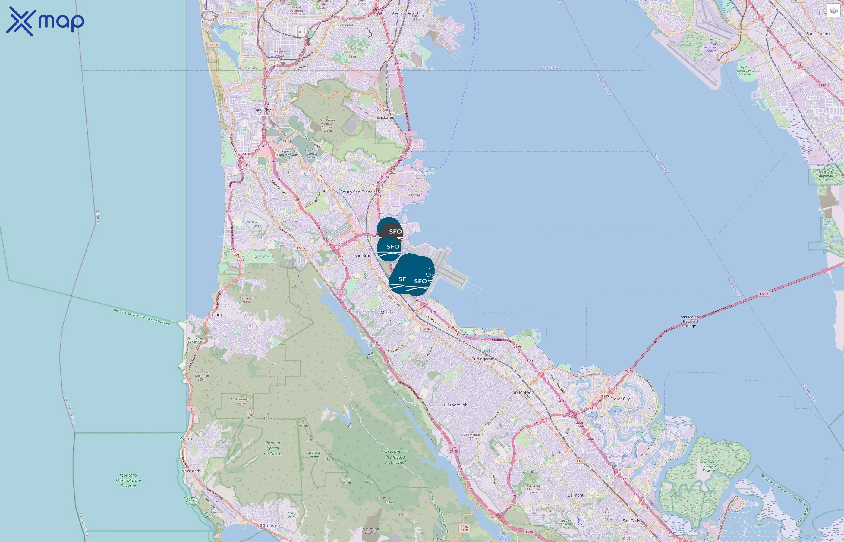 San Francisco International Airport traffic data