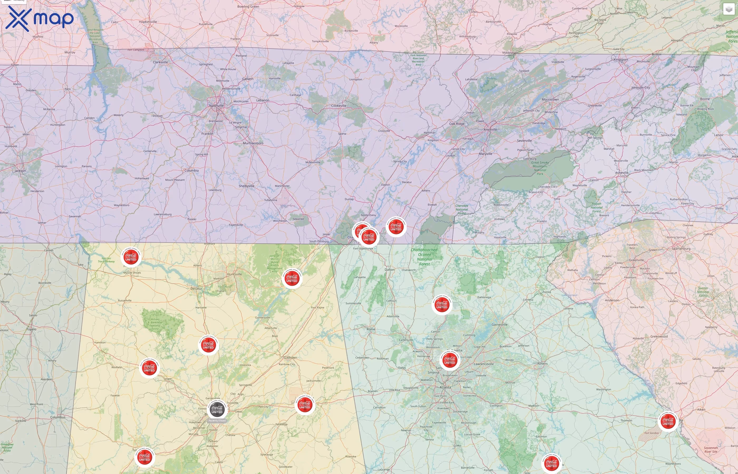 Coca-Cola UNITED street hotspots