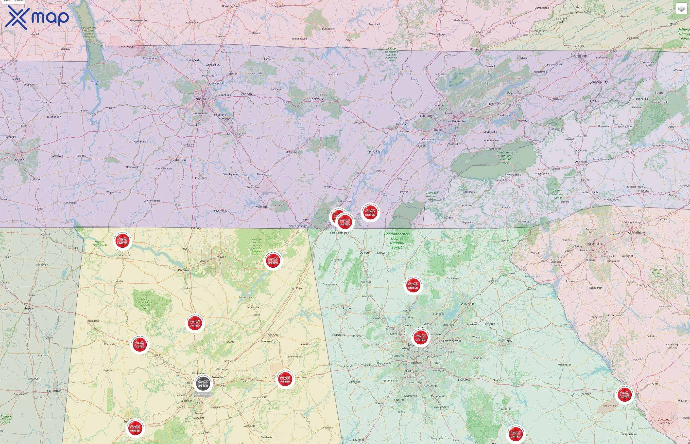 Coca-Cola UNITED street hotspots
