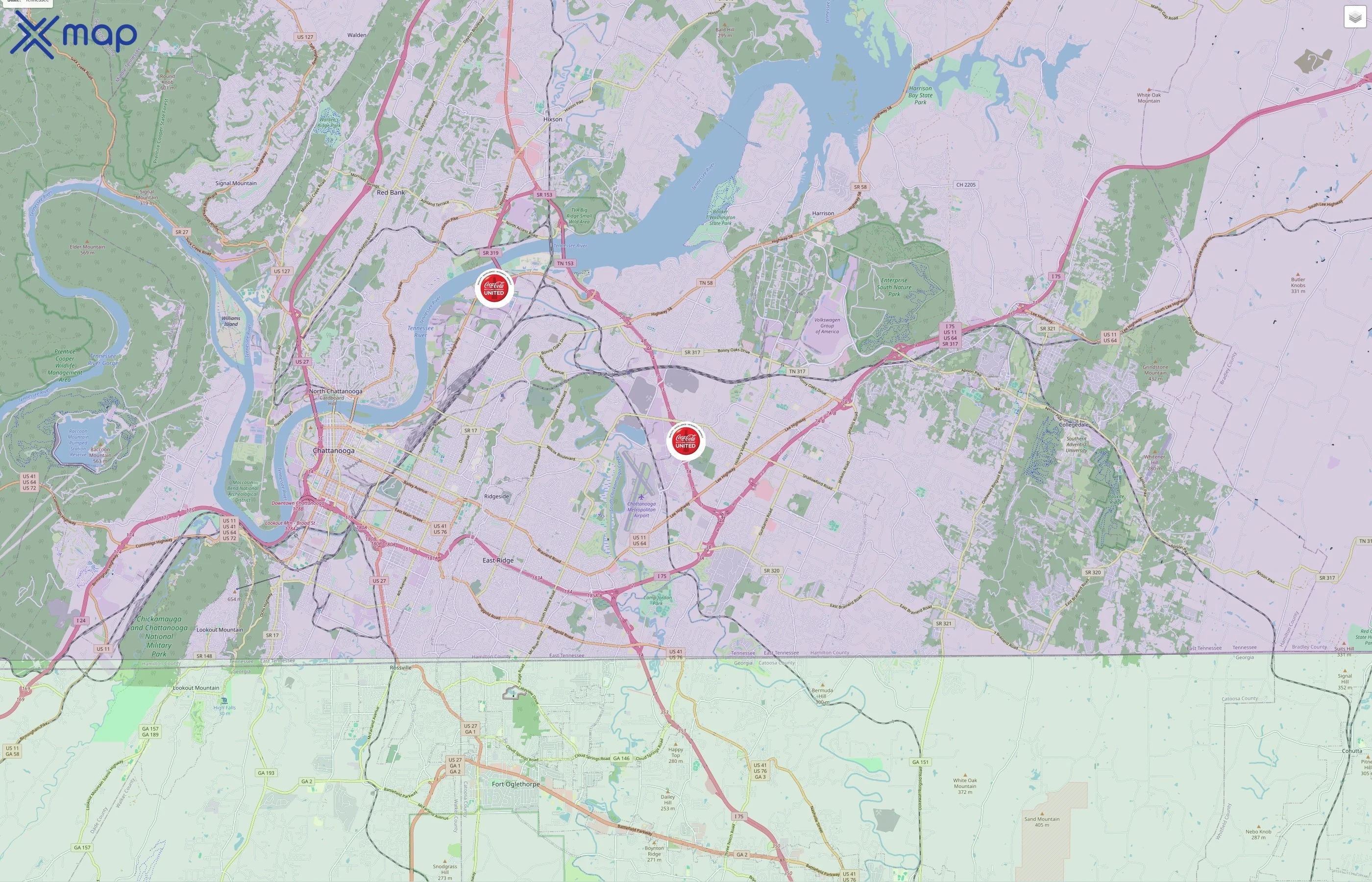 Coca-Cola UNITED traffic data