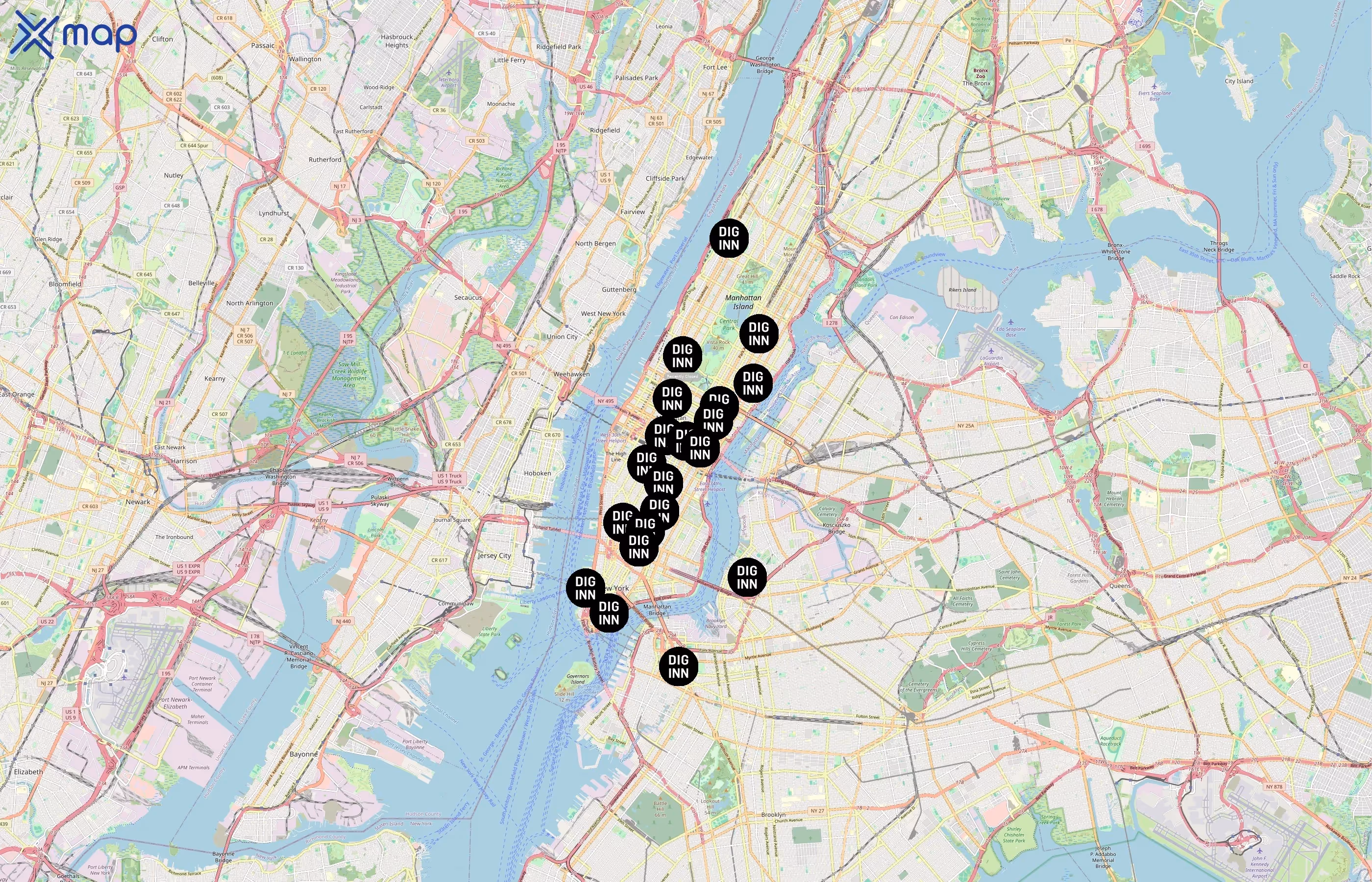 Dig Inn area coverage