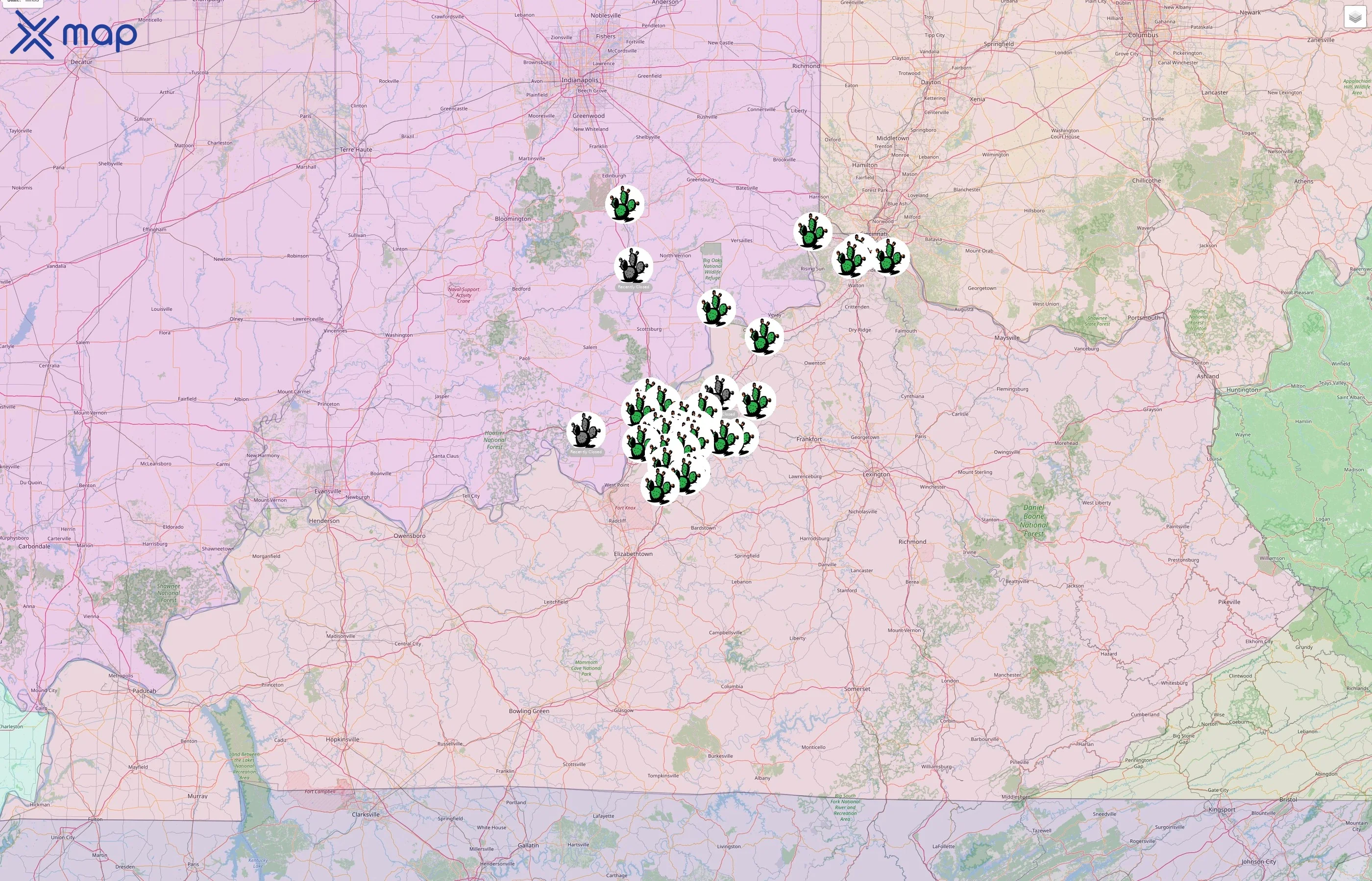 El Nopal street hotspots