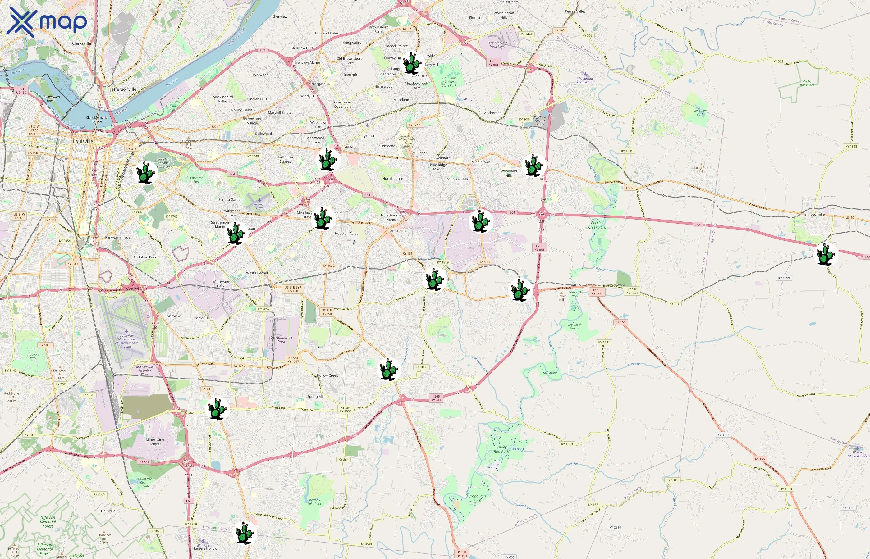 El Nopal area coverage