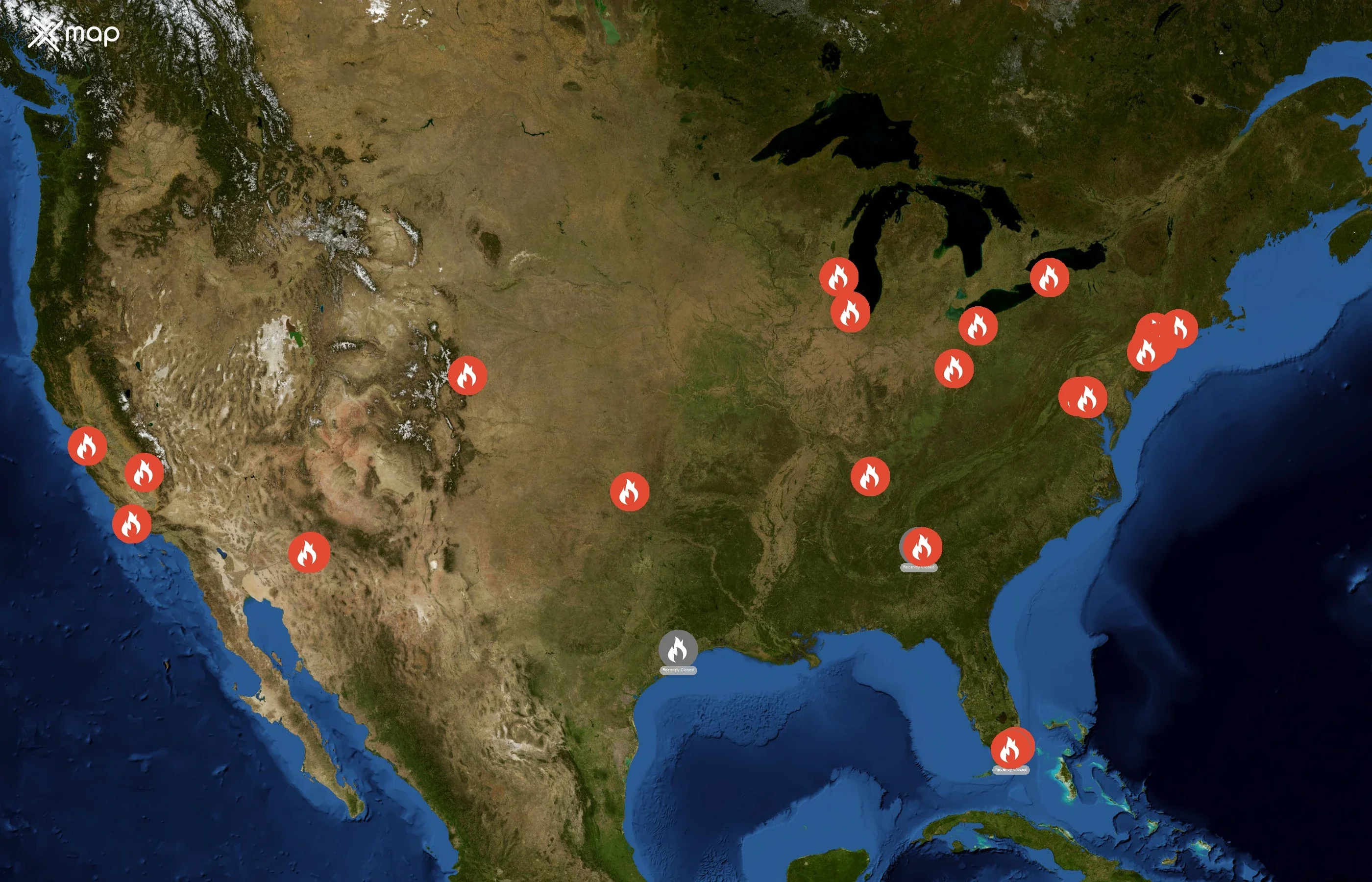 Firebelly Wings state distribution