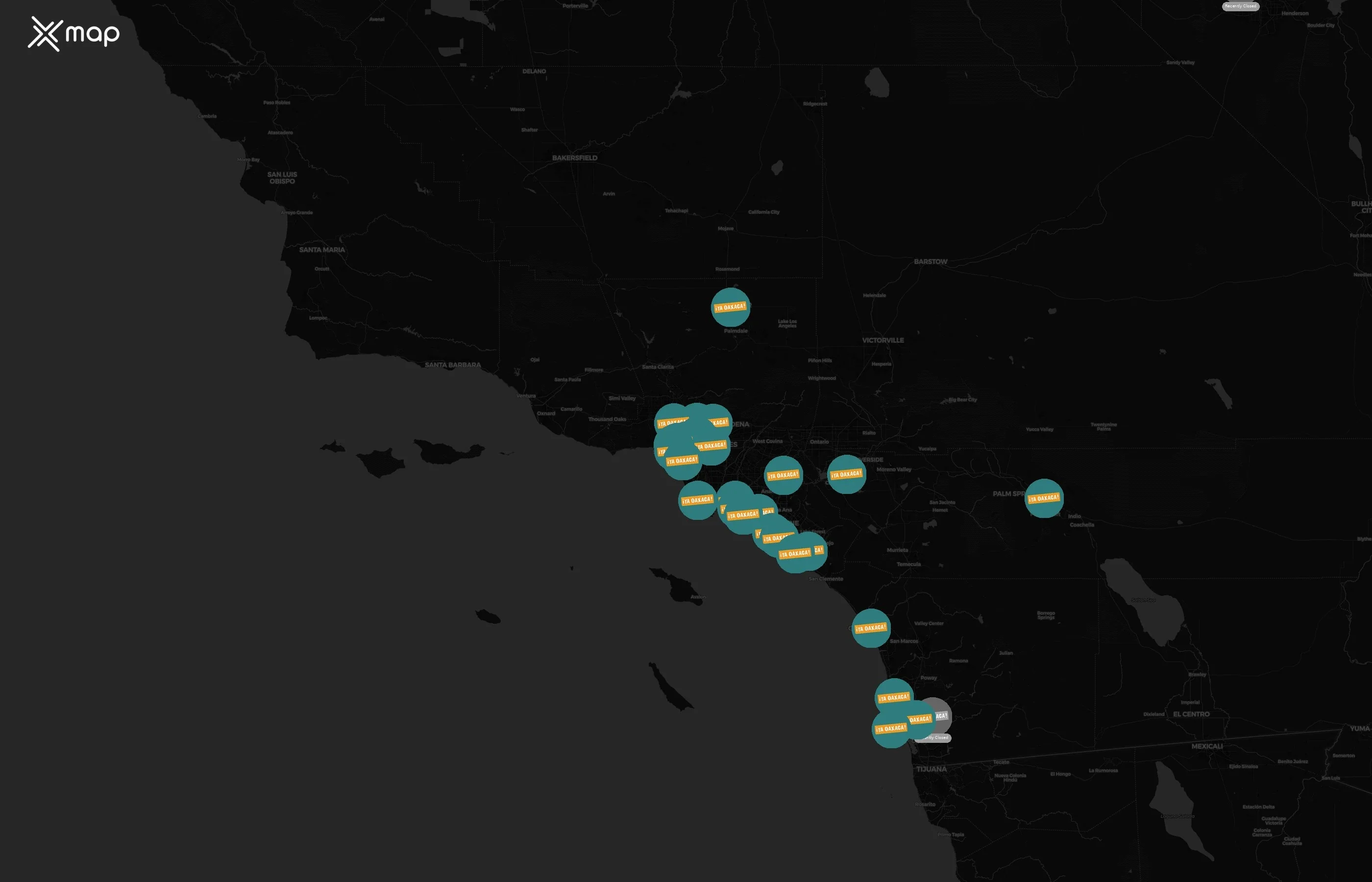 ¡Ya Oaxaca! city distribution