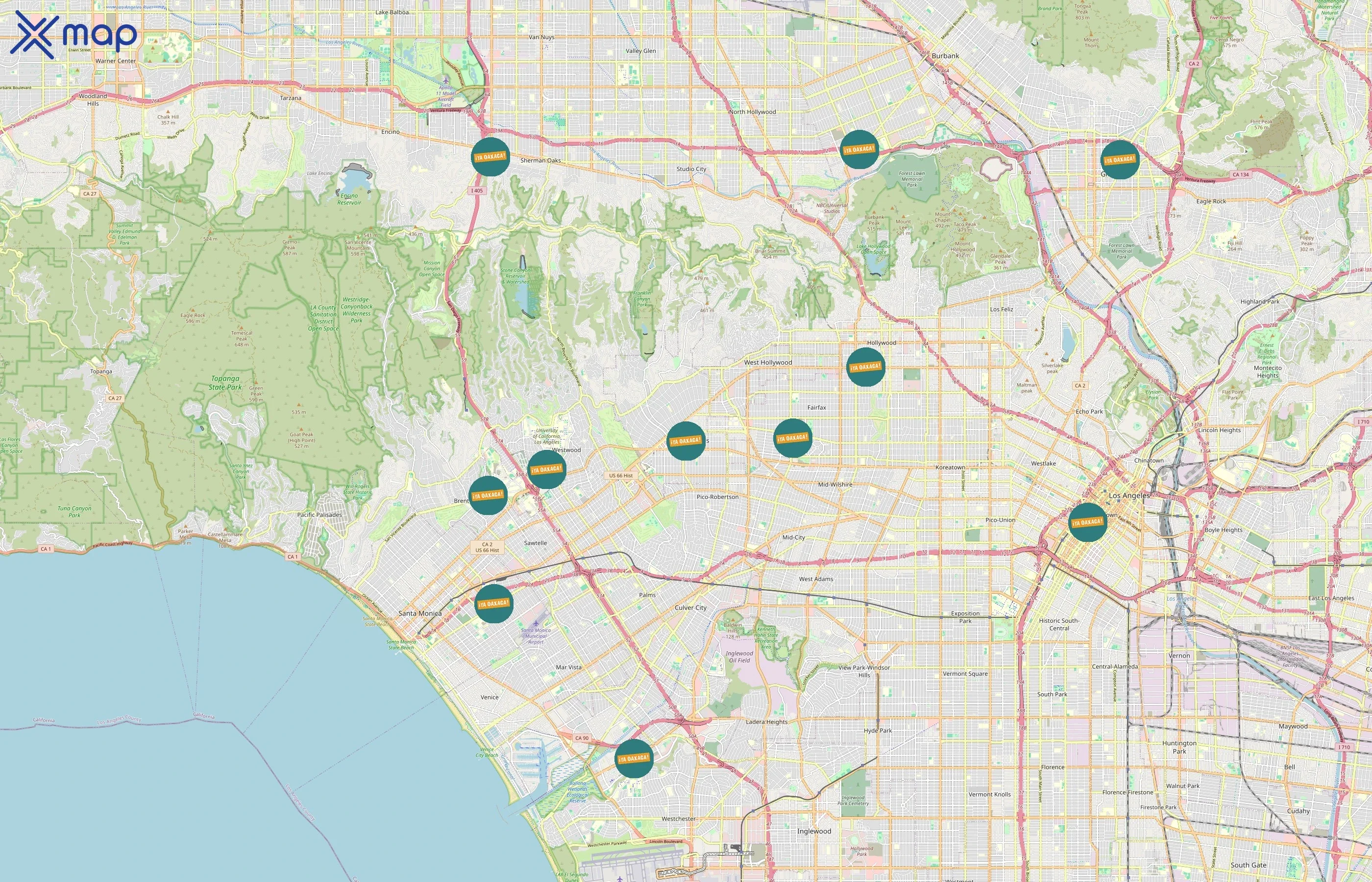 ¡Ya Oaxaca! area coverage