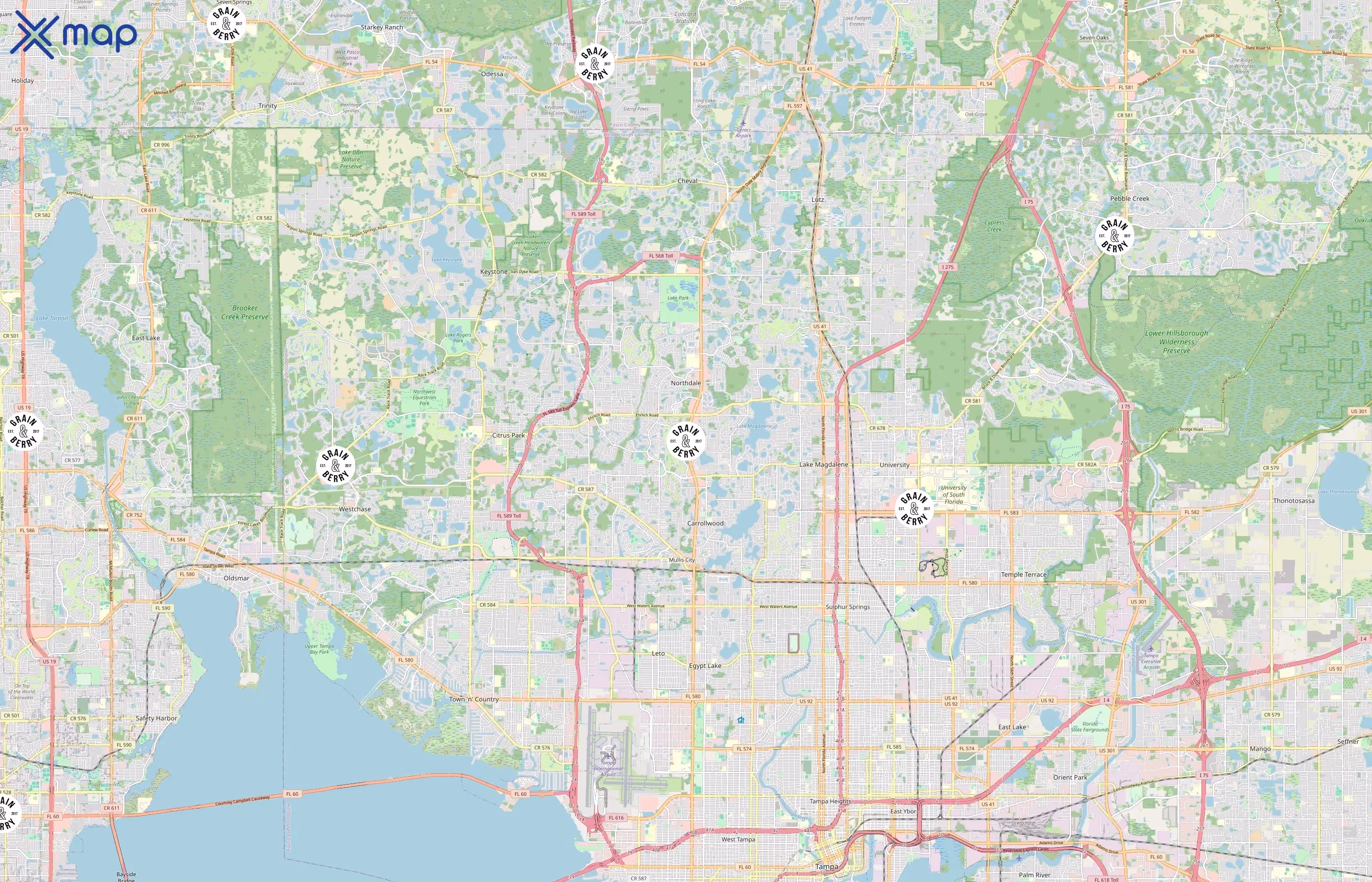 Grain and Berry area coverage