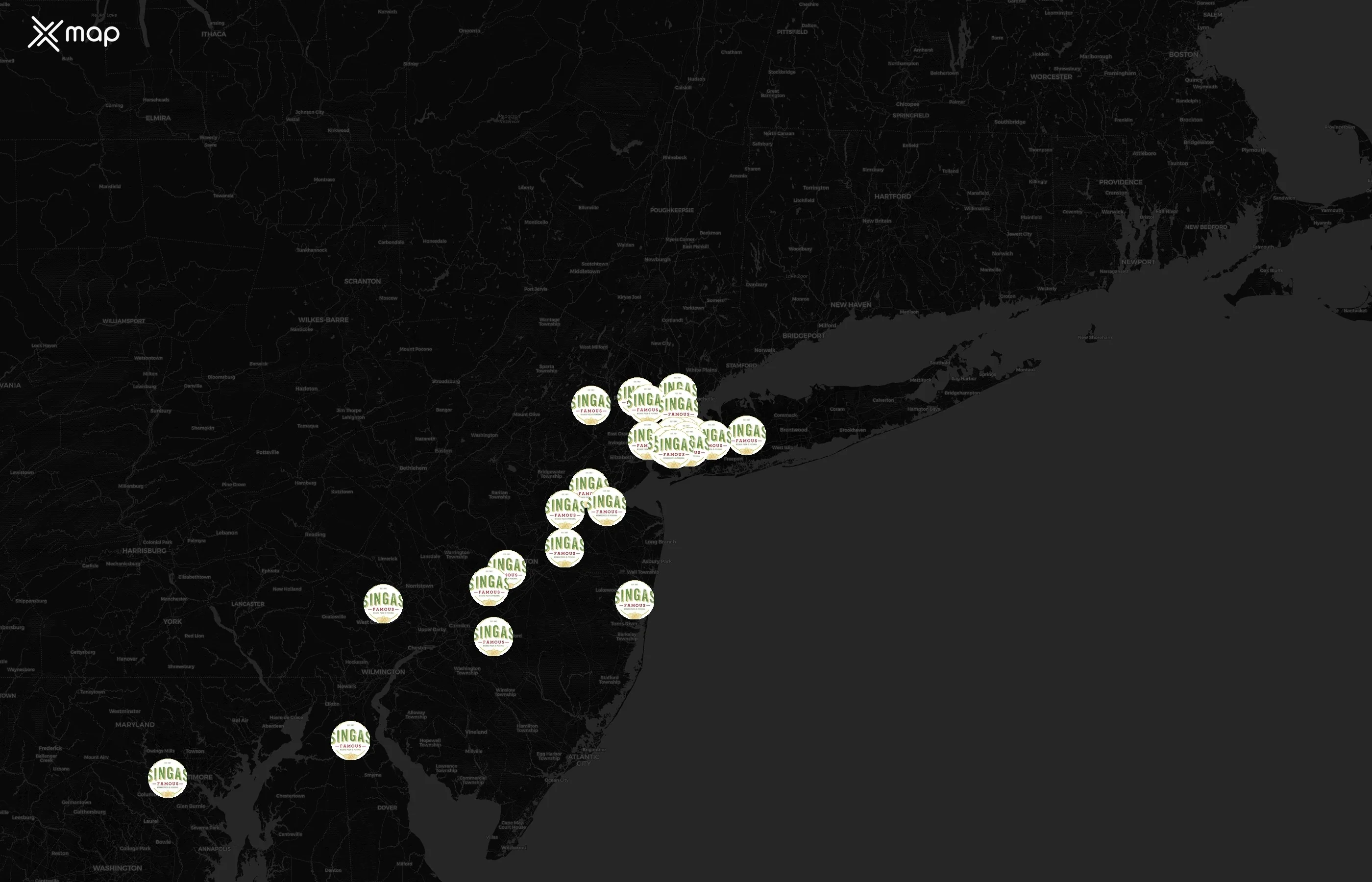 Singas Famous Pizza city distribution
