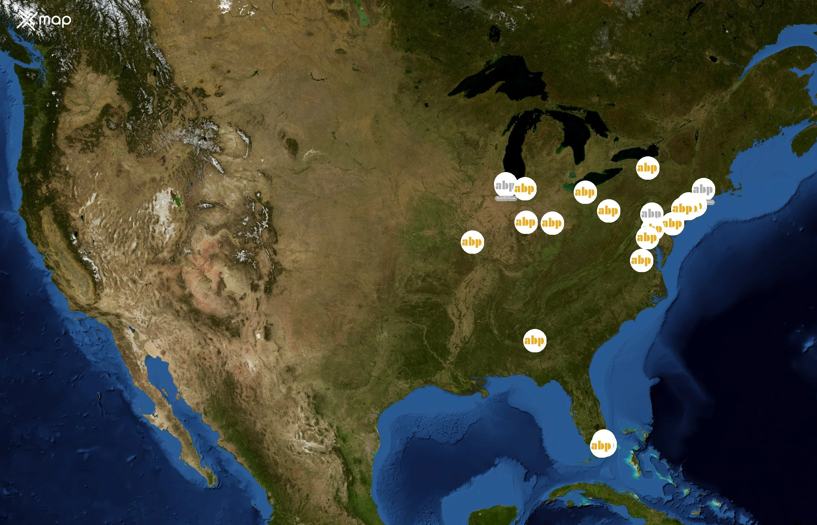 Au Bon Pain state distribution