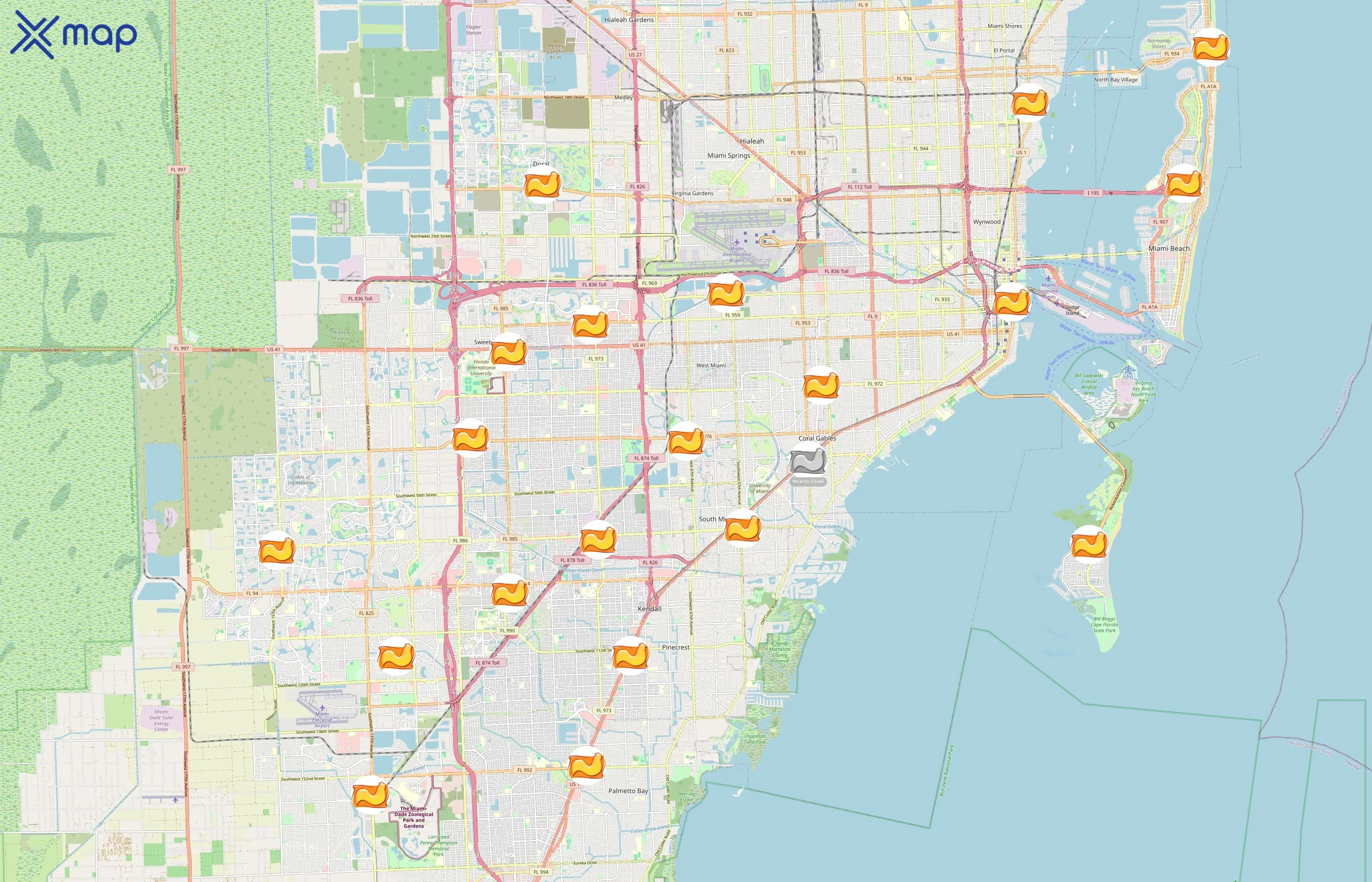 Chicken Kitchen area coverage