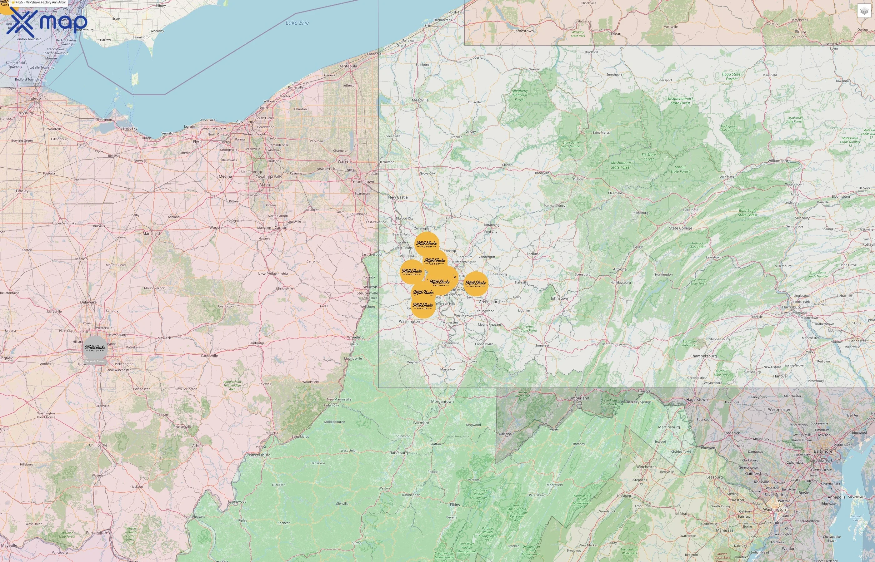 MilkShake Factory street hotspots