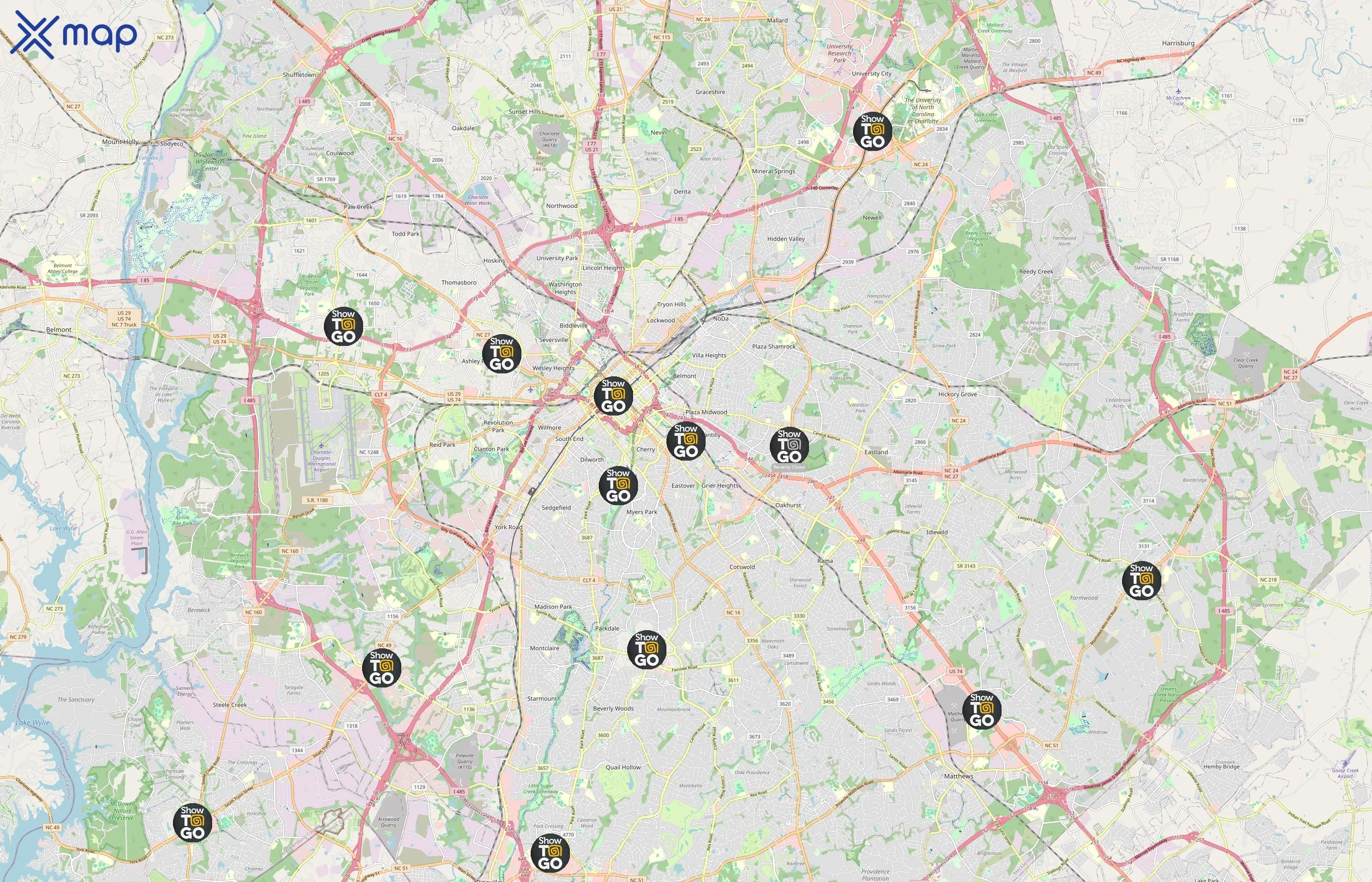 Showmars area coverage