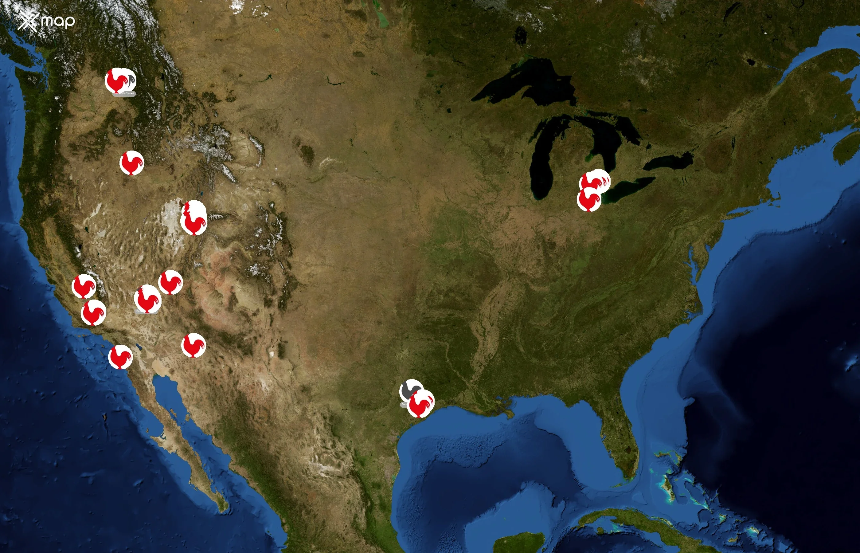 Houston TX Hot Chicken state distribution