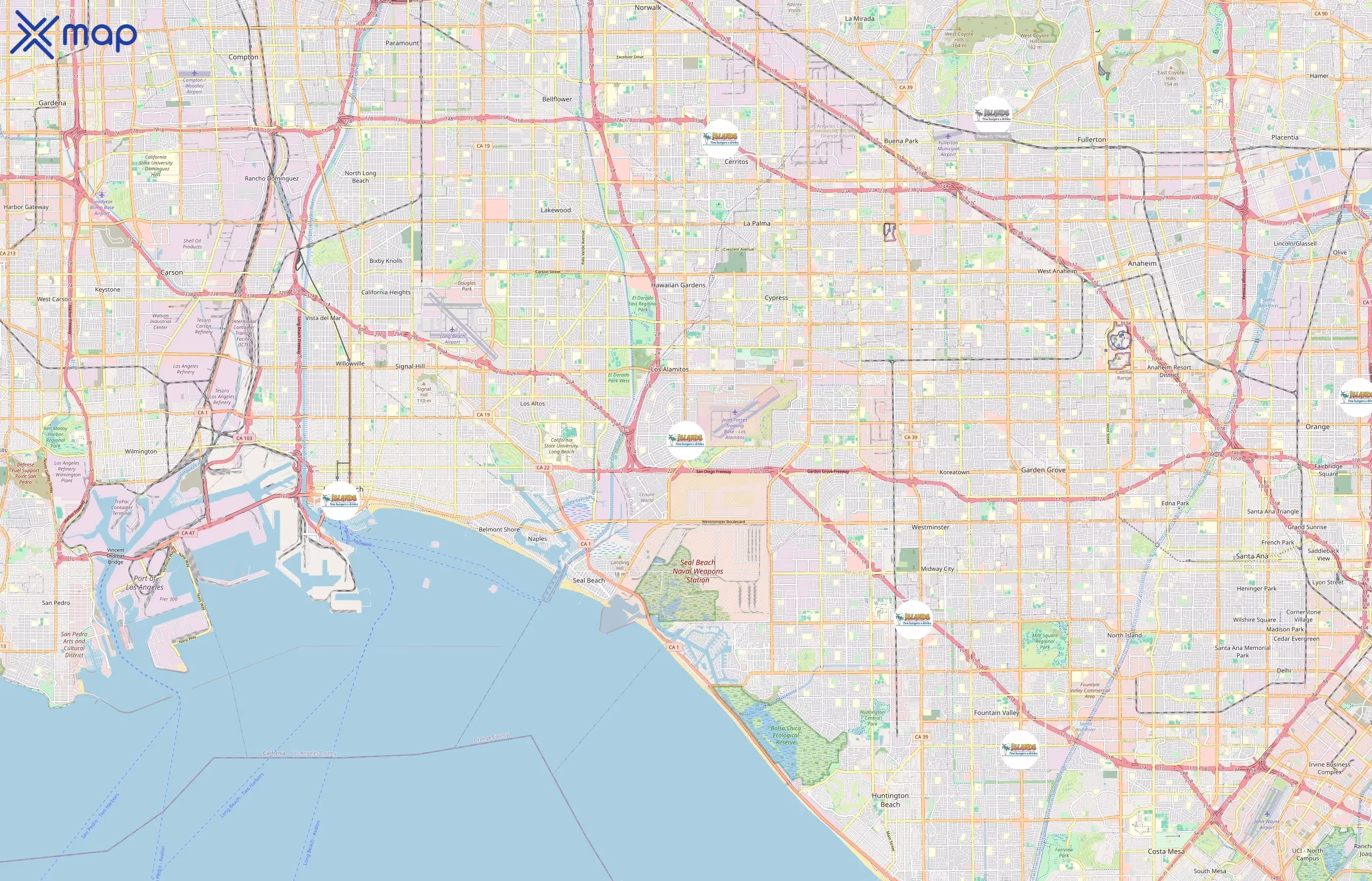 Tortilla Beach area coverage