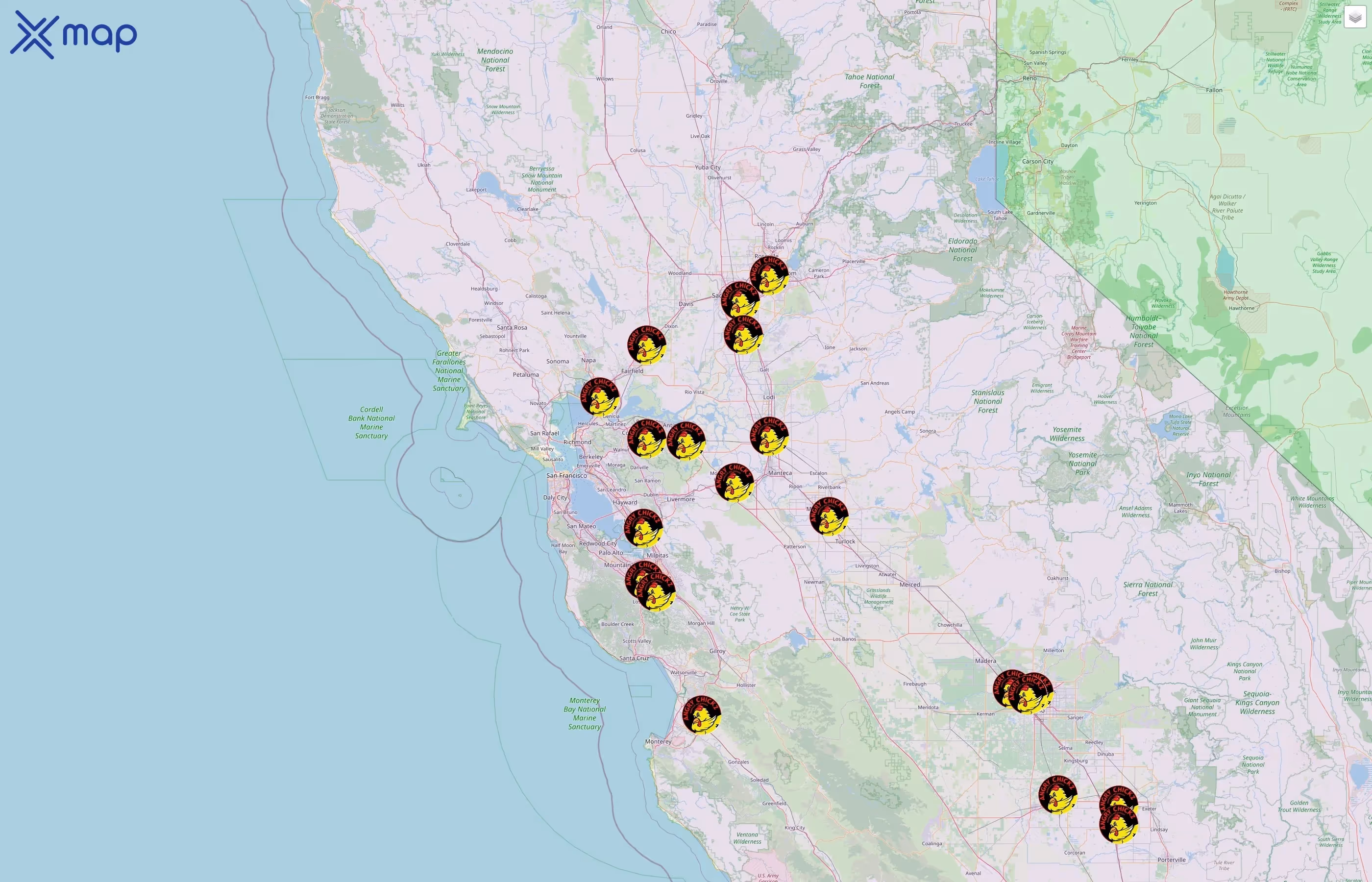 Angry Chickz street hotspots