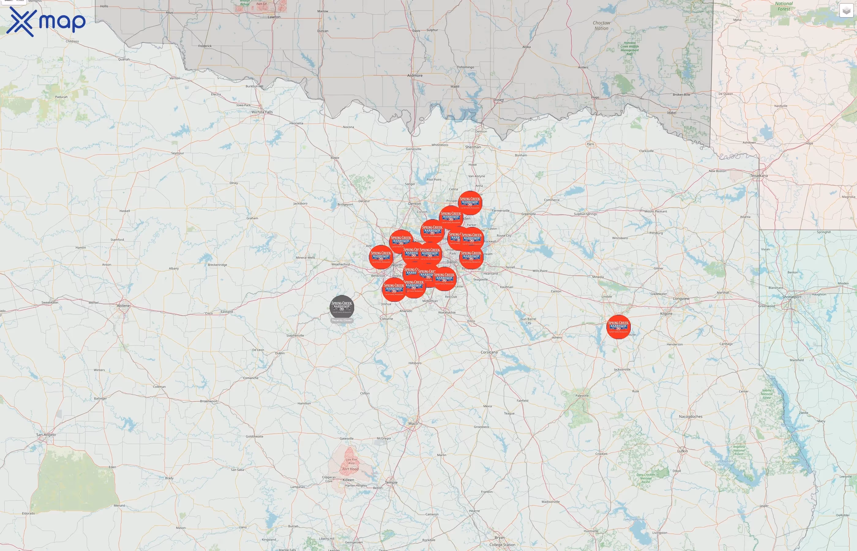 Spring Creek Barbeque street hotspots