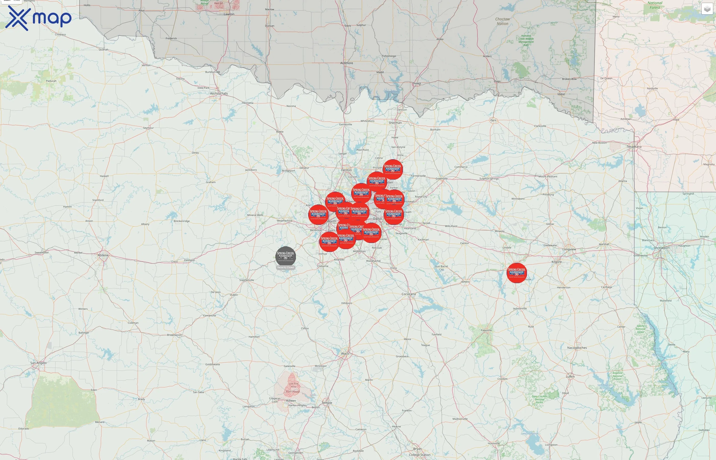 Spring Creek Barbeque street hotspots