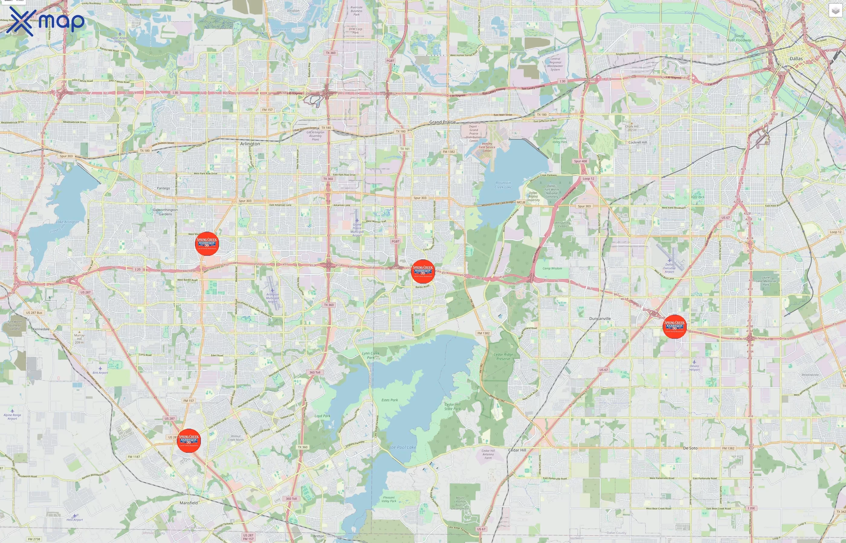 Spring Creek Barbeque traffic data