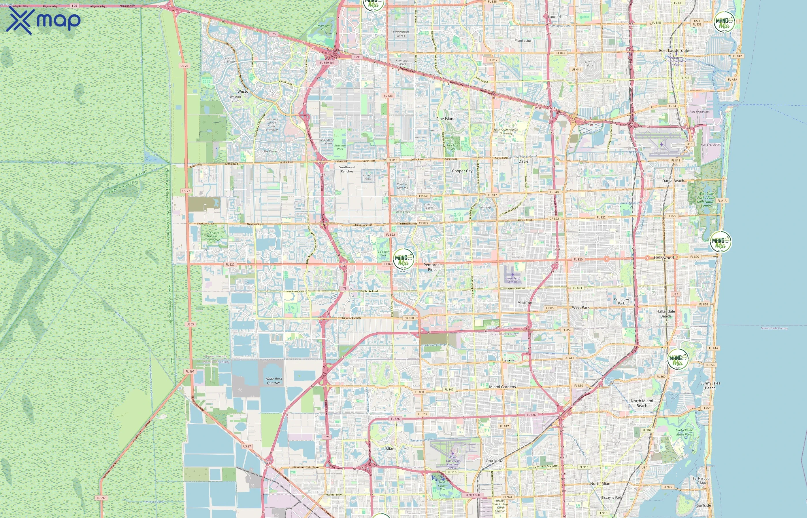 Mango Biche Mia area coverage