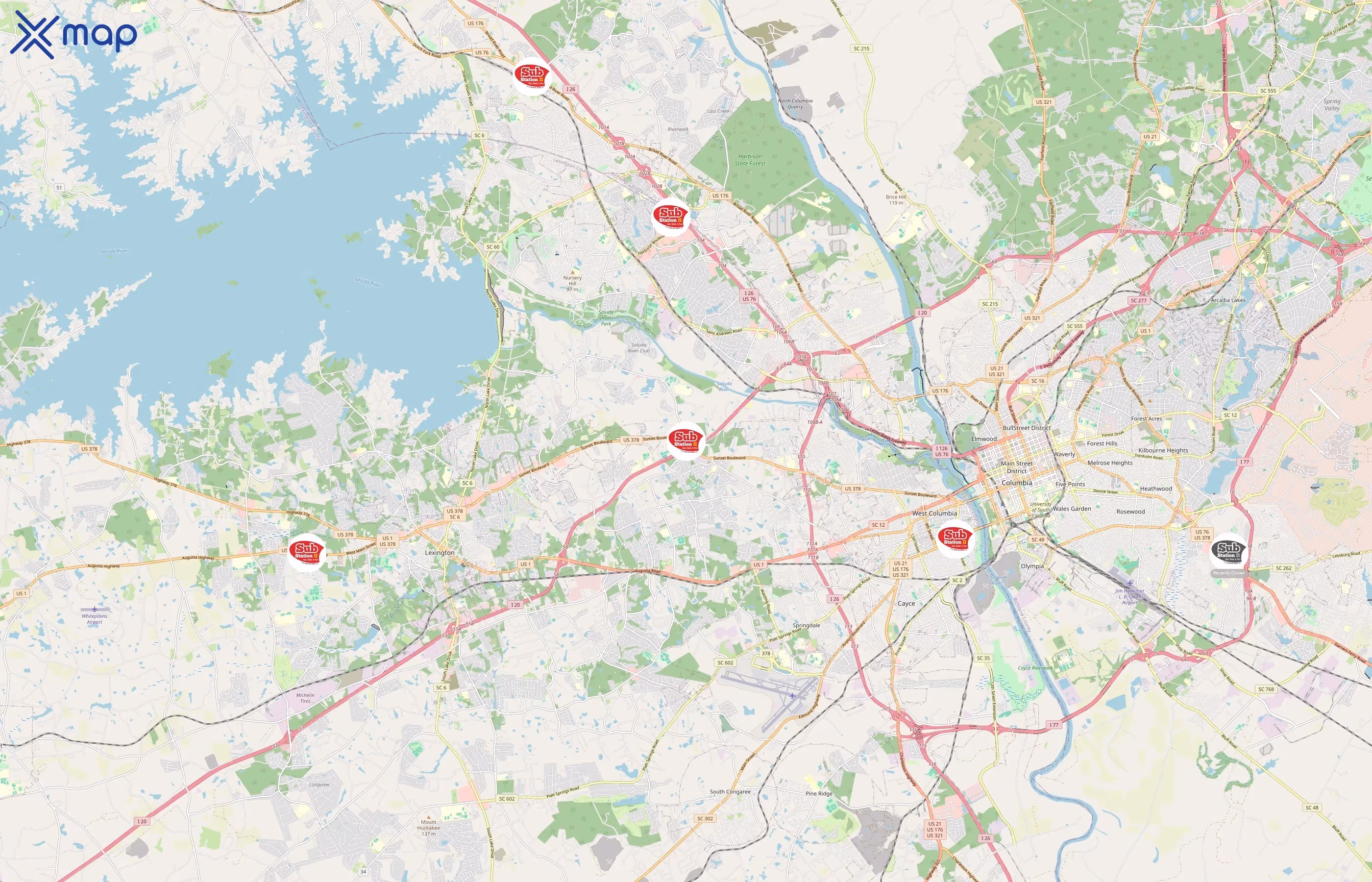 Sub Station II area coverage