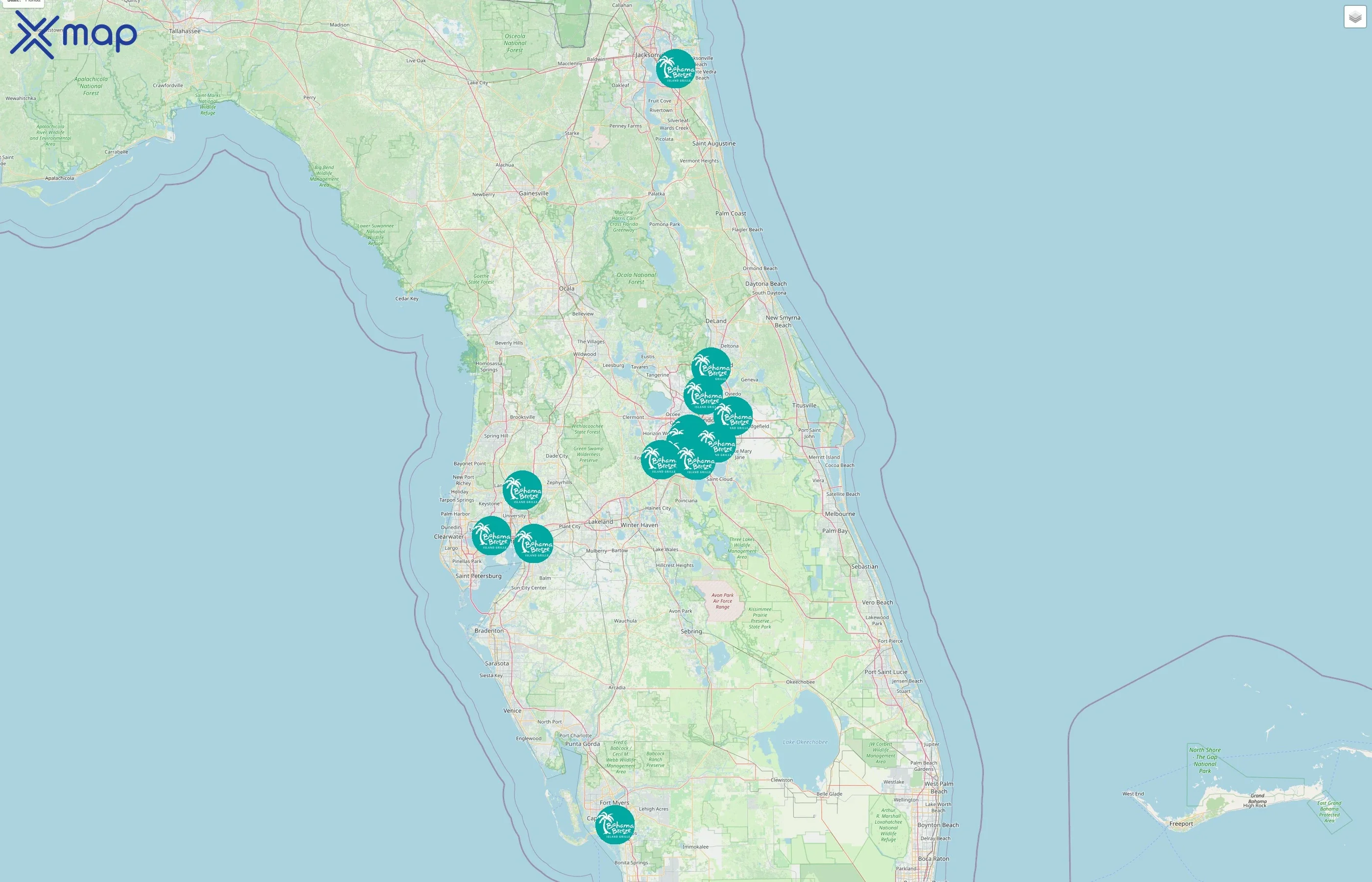 Bahama Breeze street hotspots