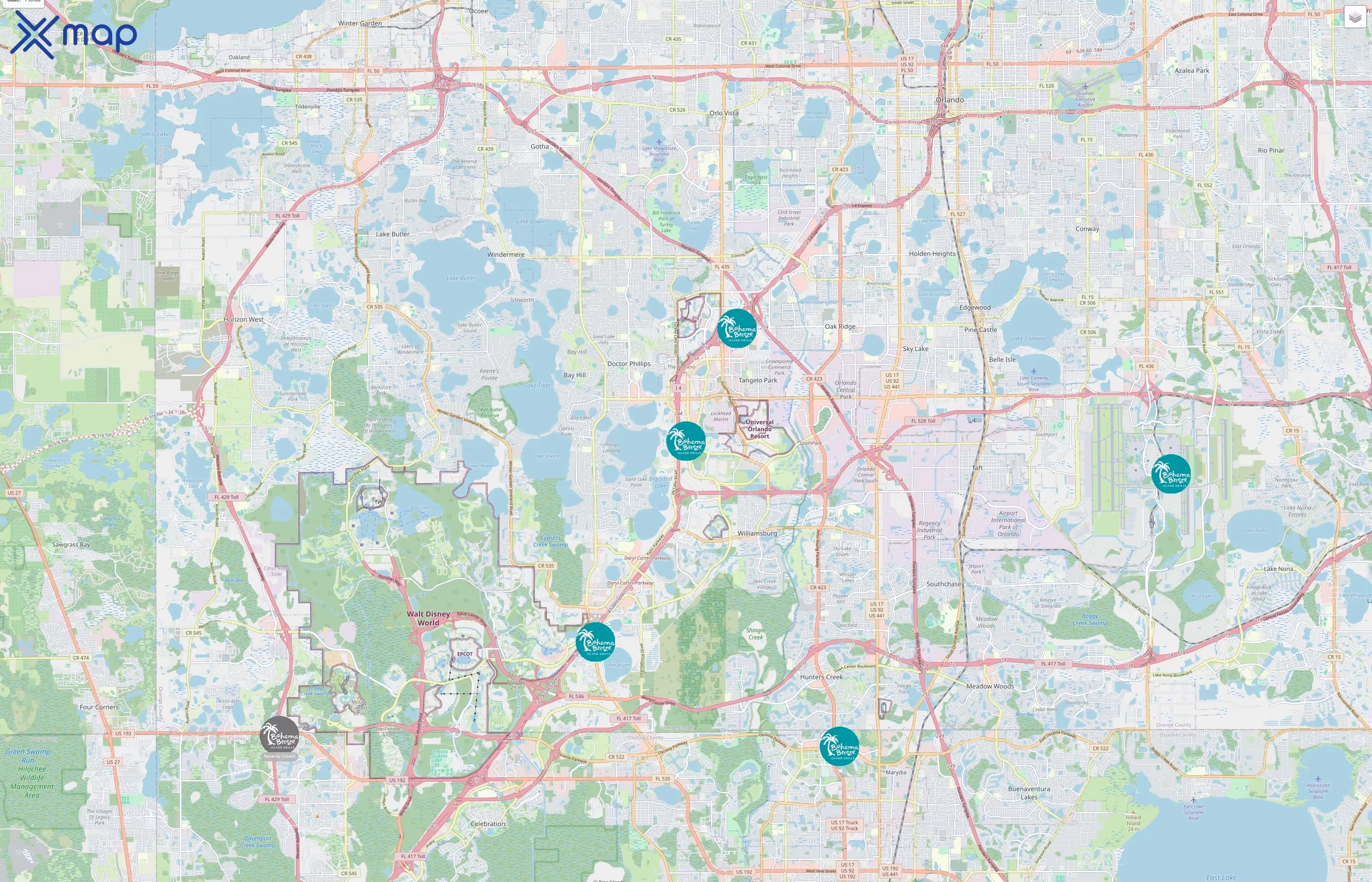 Bahama Breeze traffic data