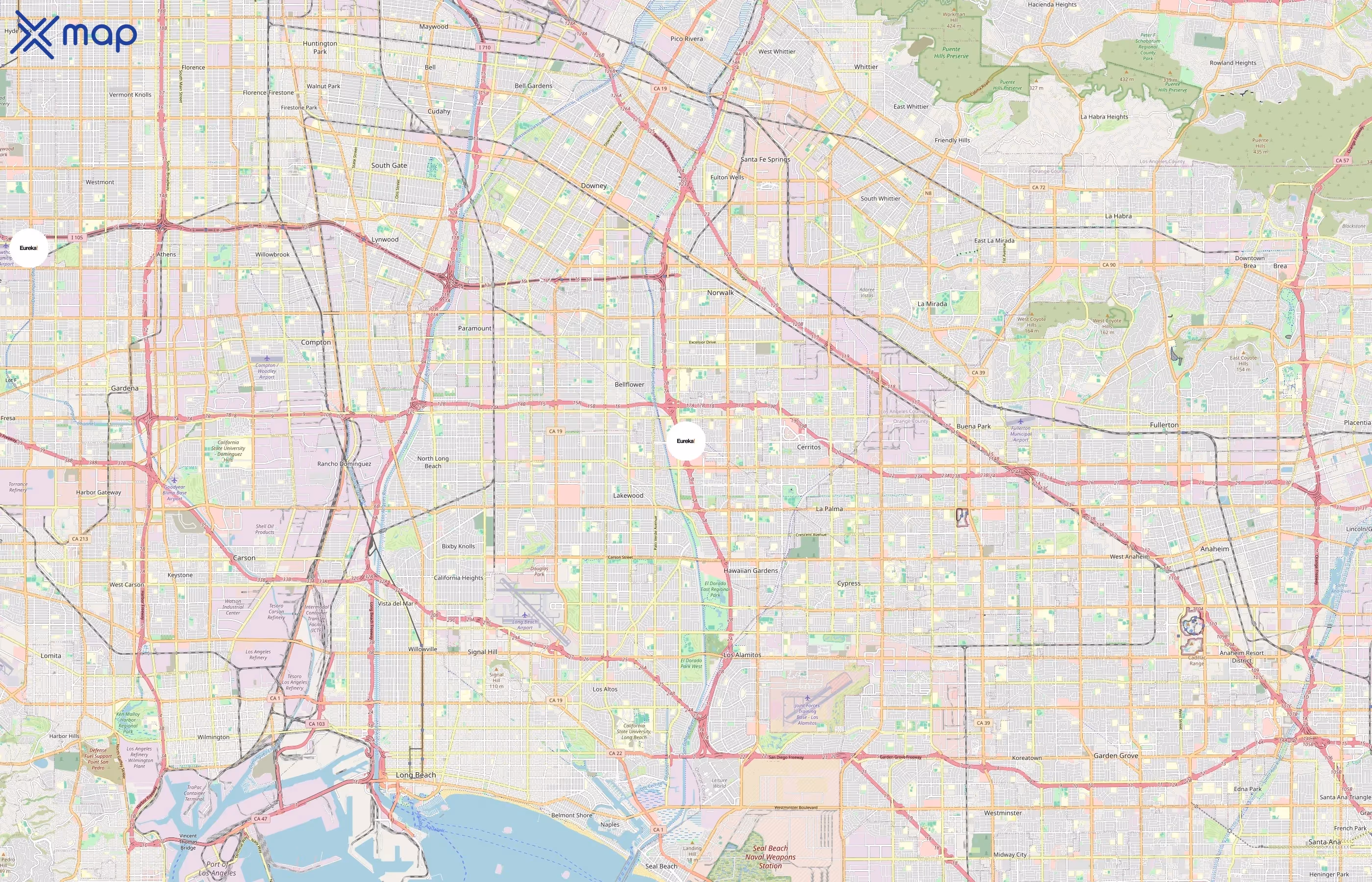 Eureka! area coverage