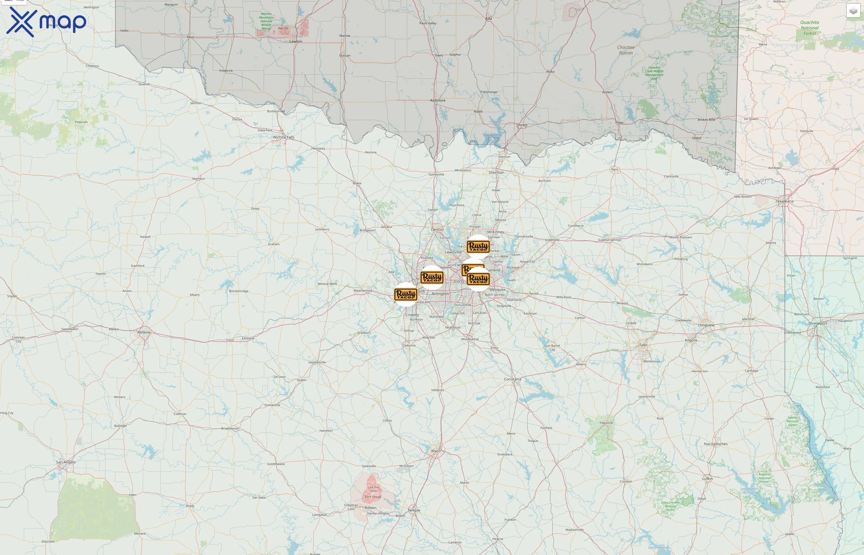 Rusty Taco street hotspots
