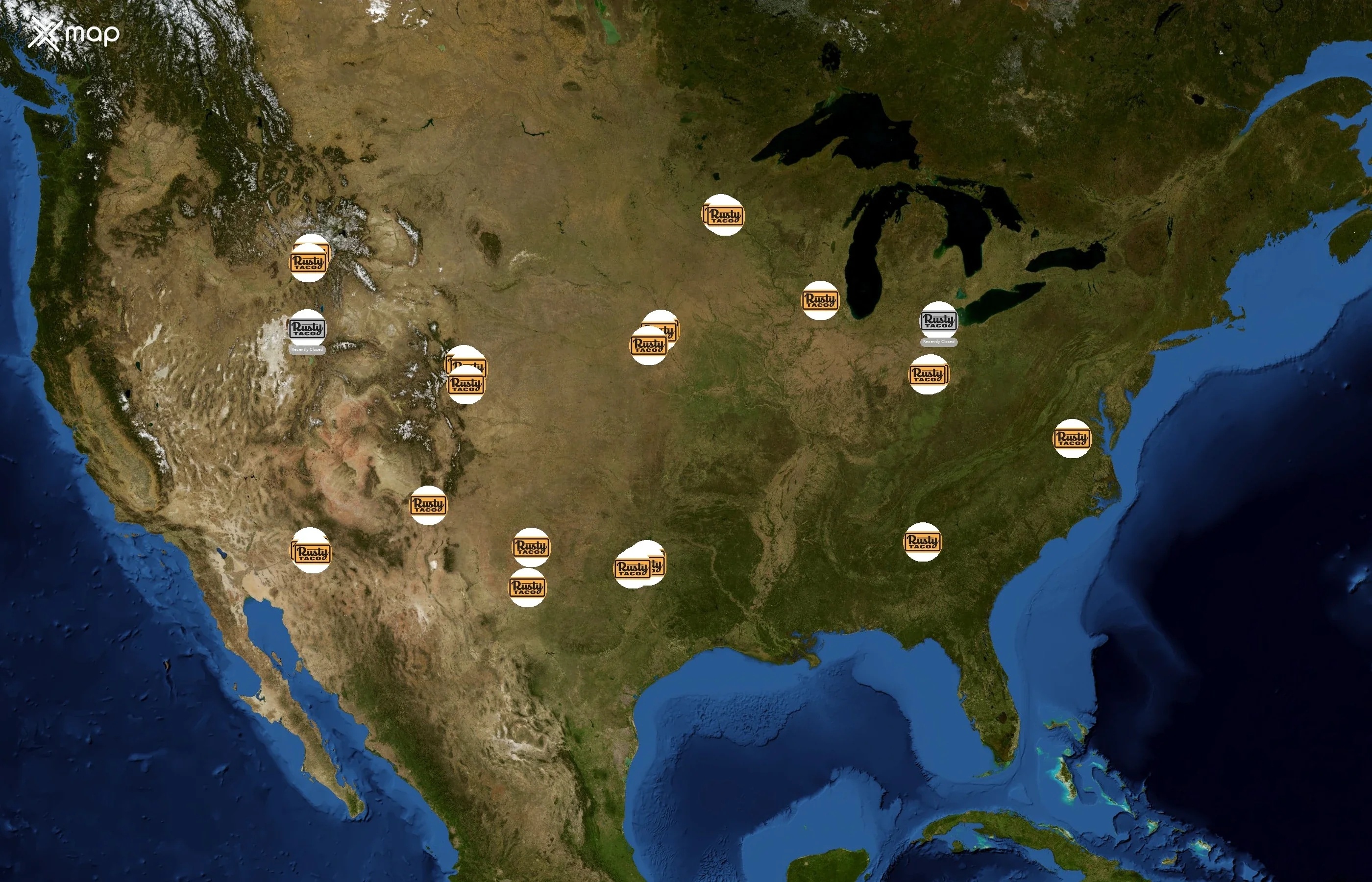 Rusty Taco state distribution
