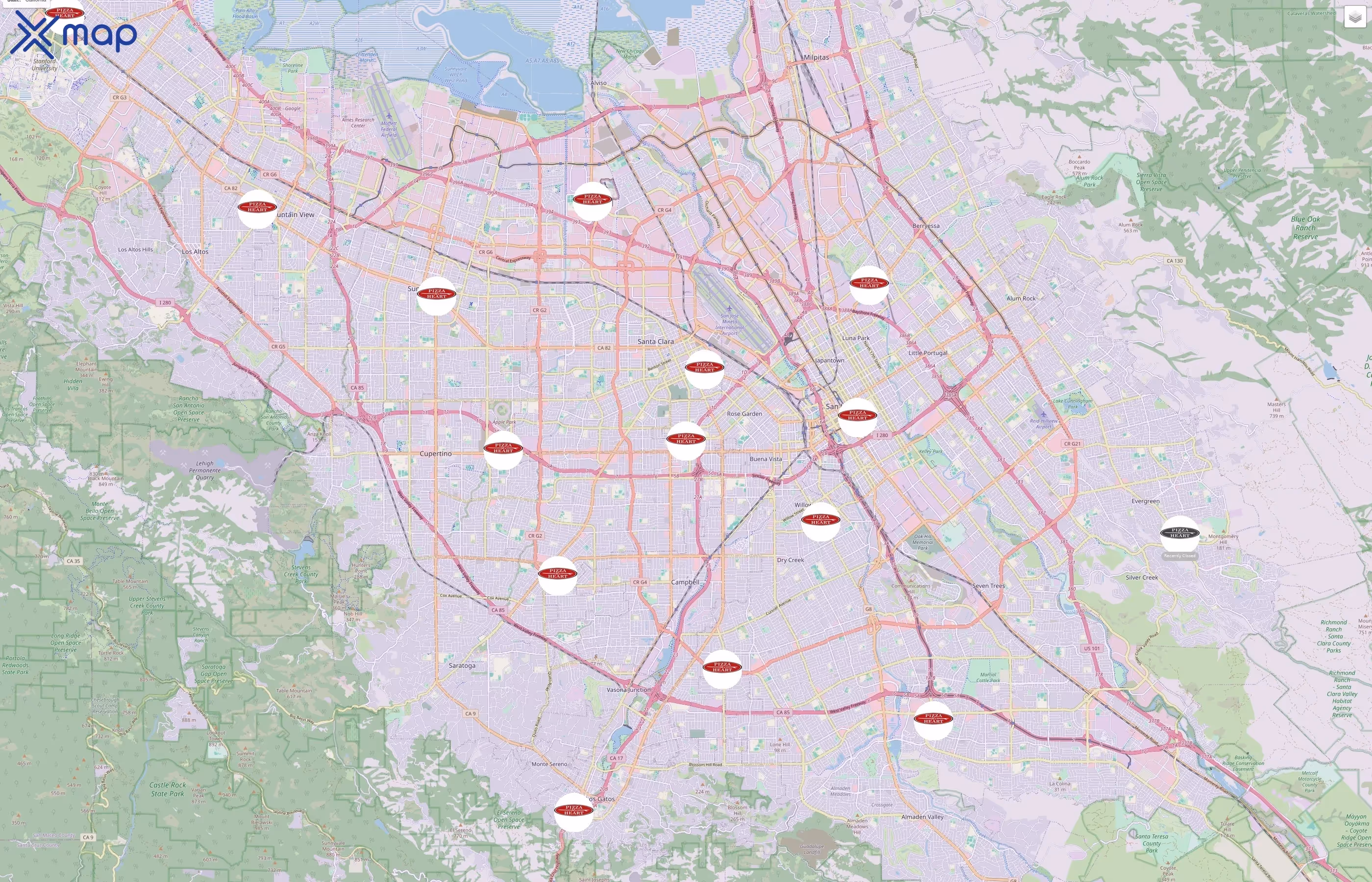 Pizza My Heart traffic data