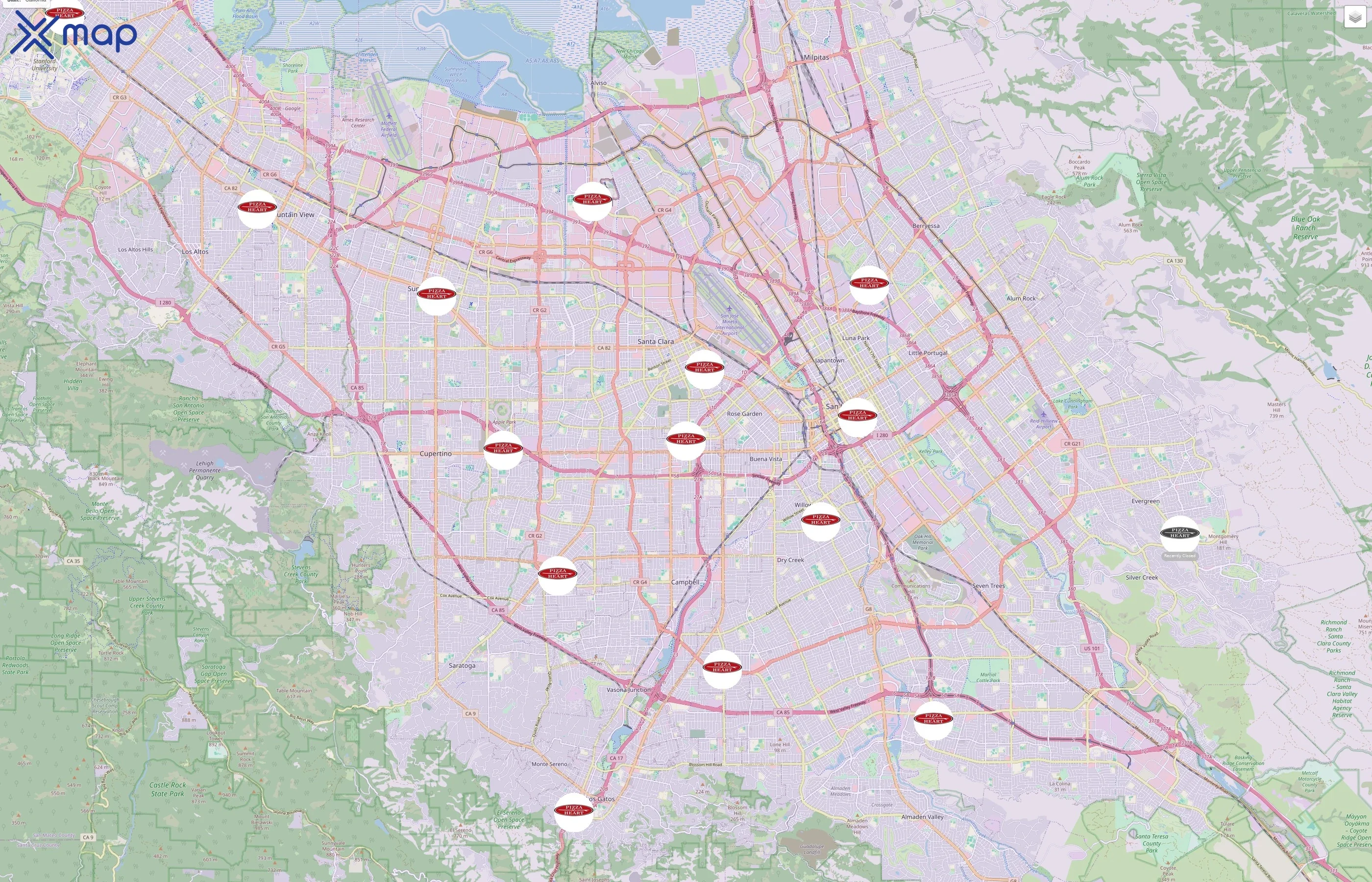 Pizza My Heart traffic data