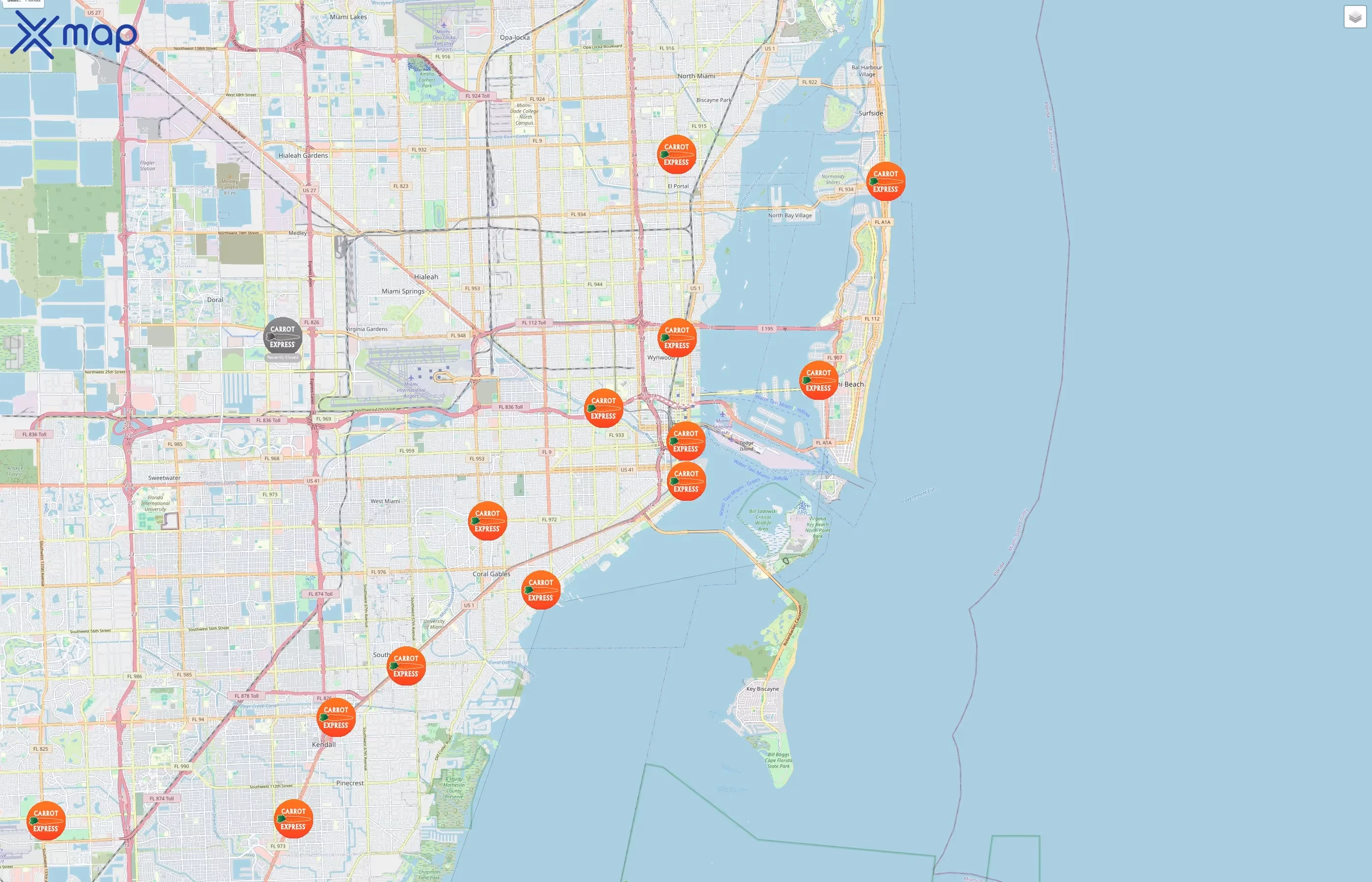 Carrot Express traffic data