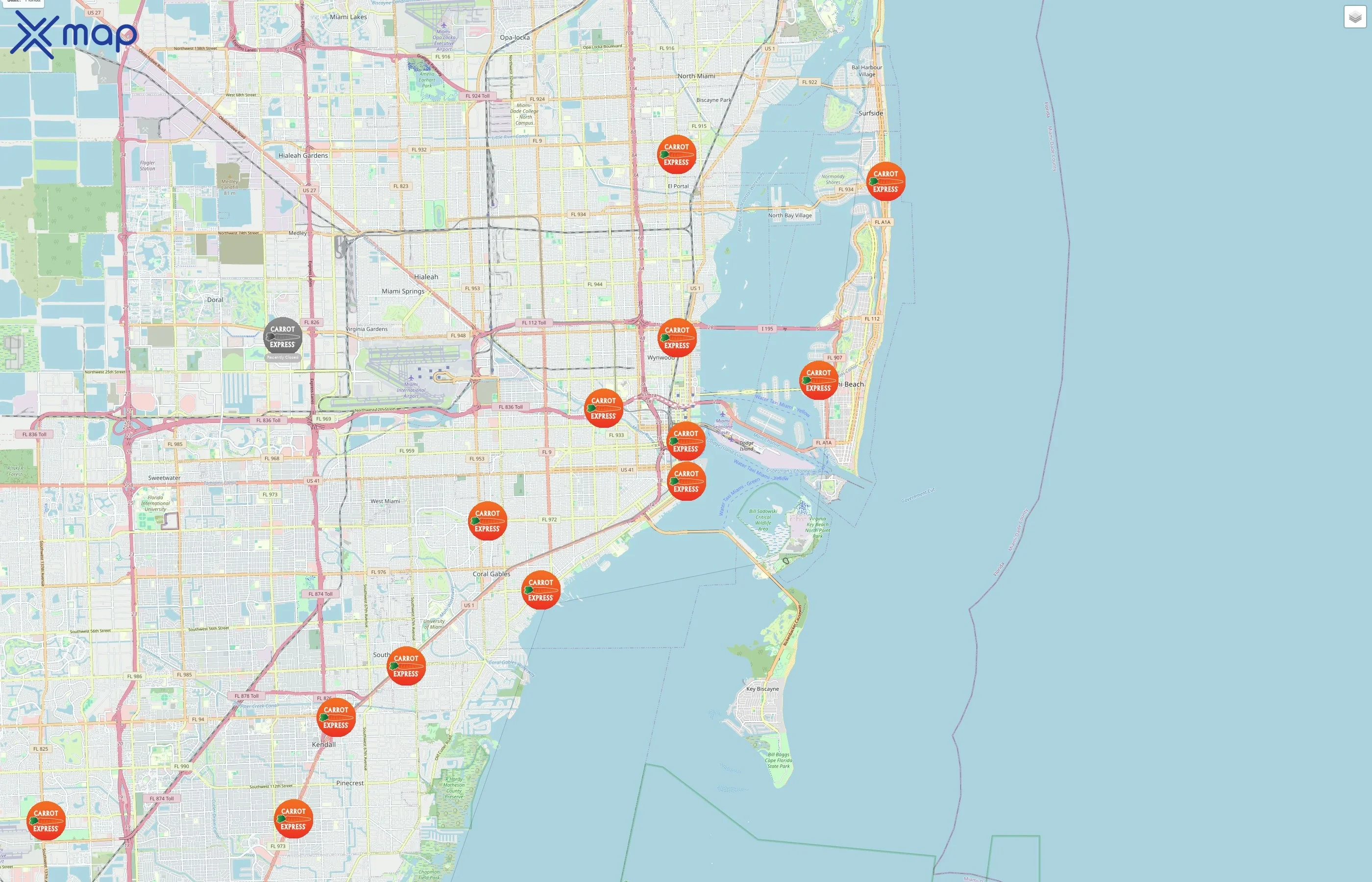 Carrot Express traffic data