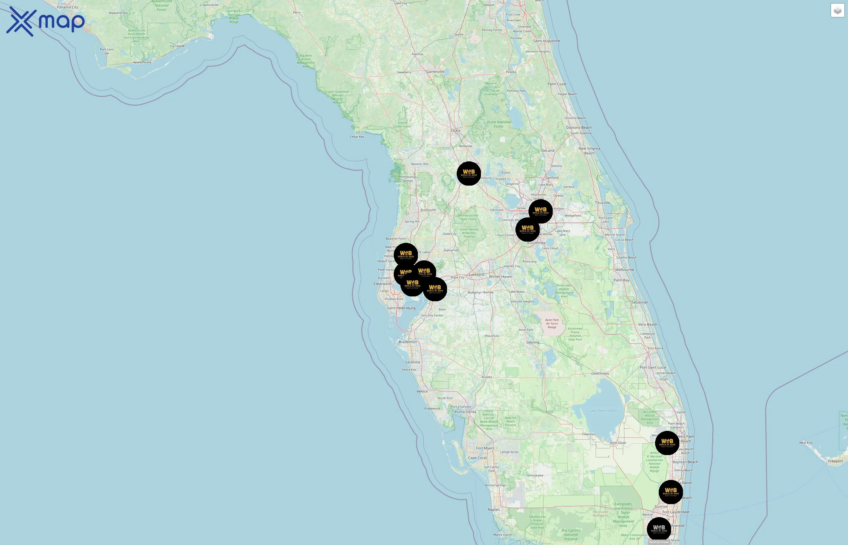 World of Beer street hotspots