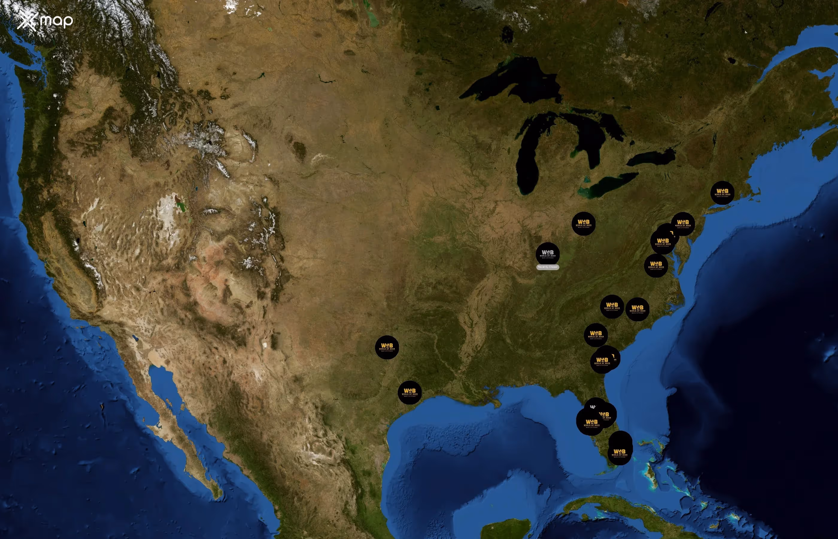 World of Beer state distribution