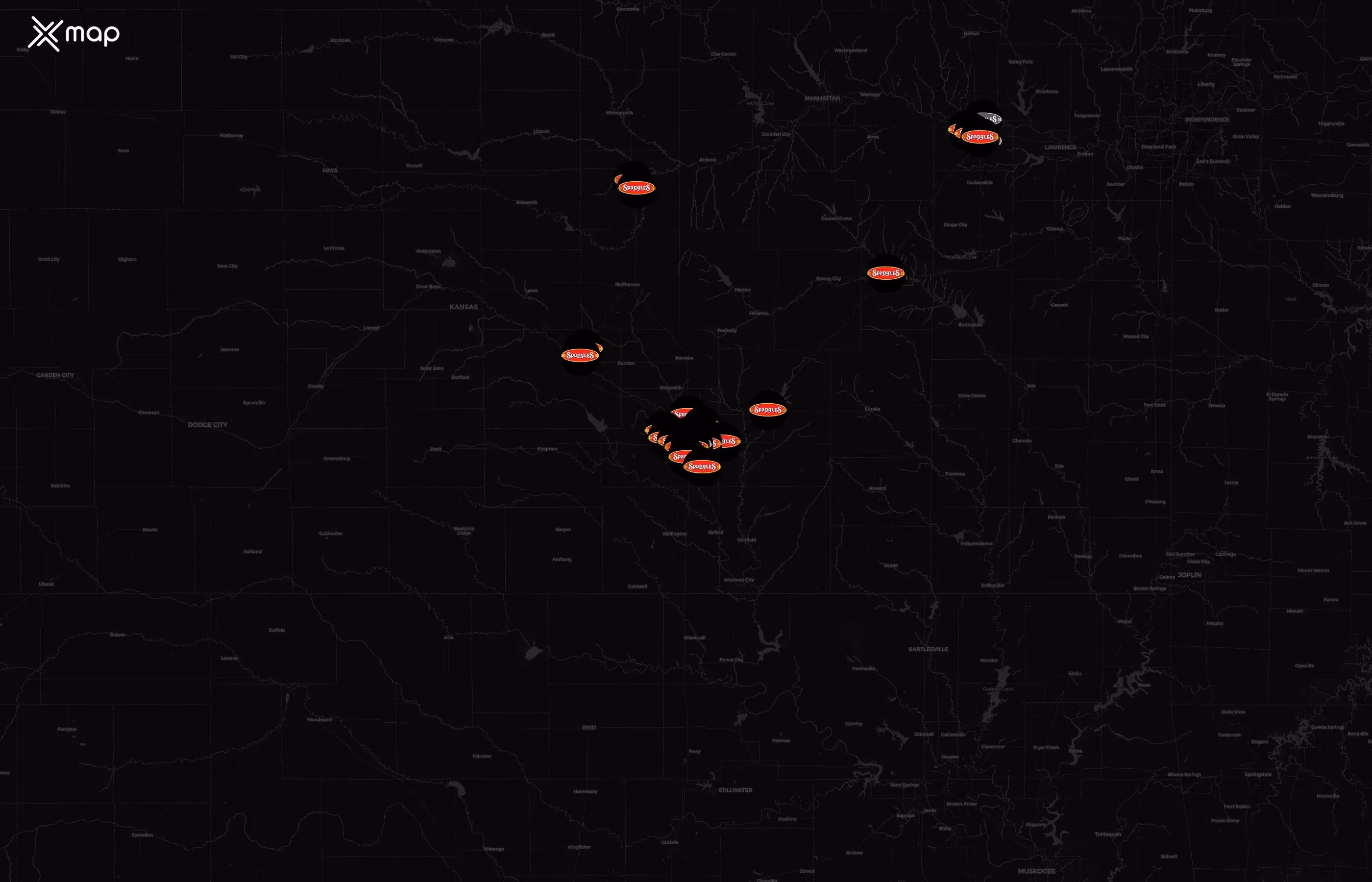 Spangles city distribution