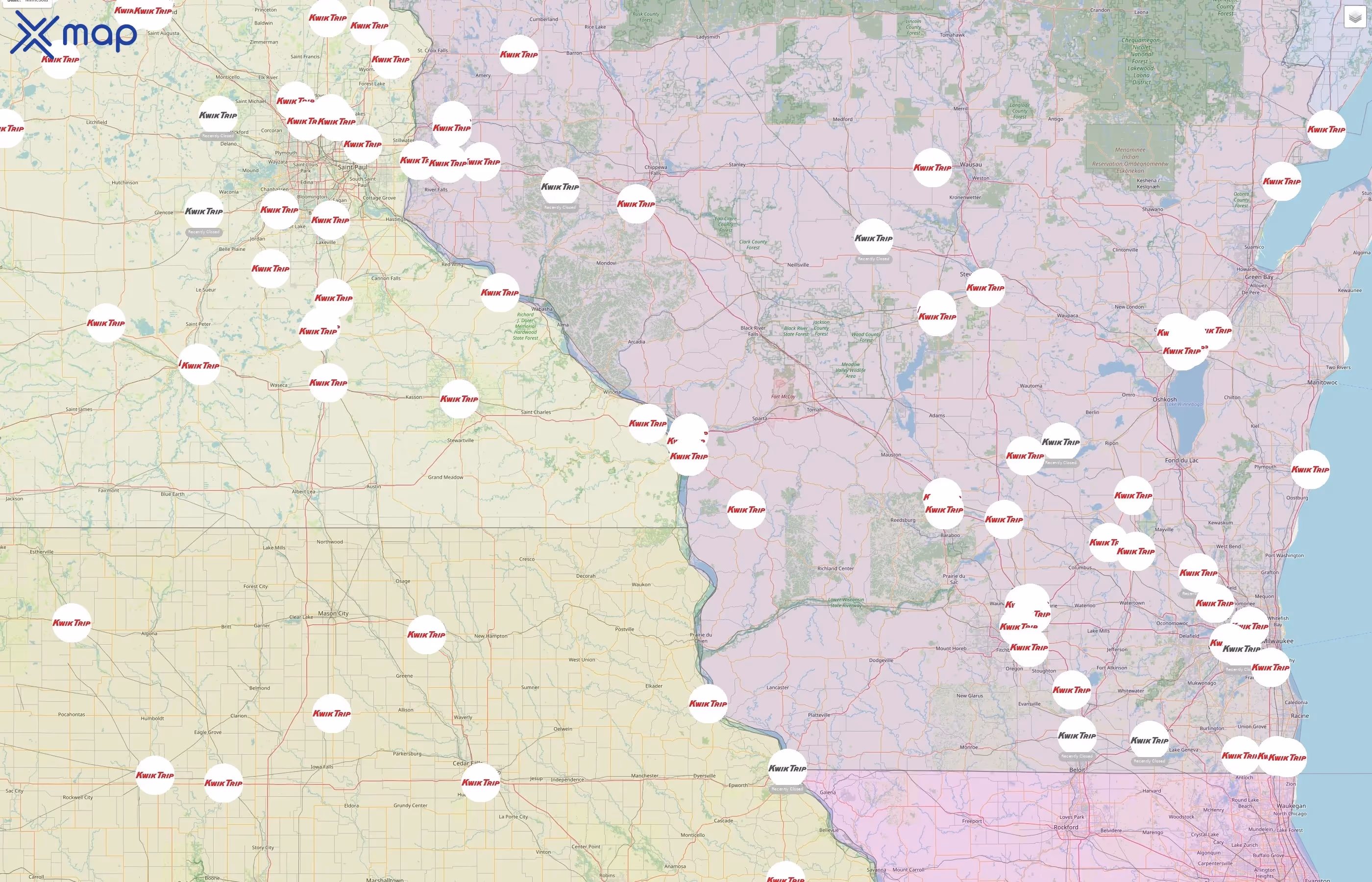 Kwik Trip street hotspots