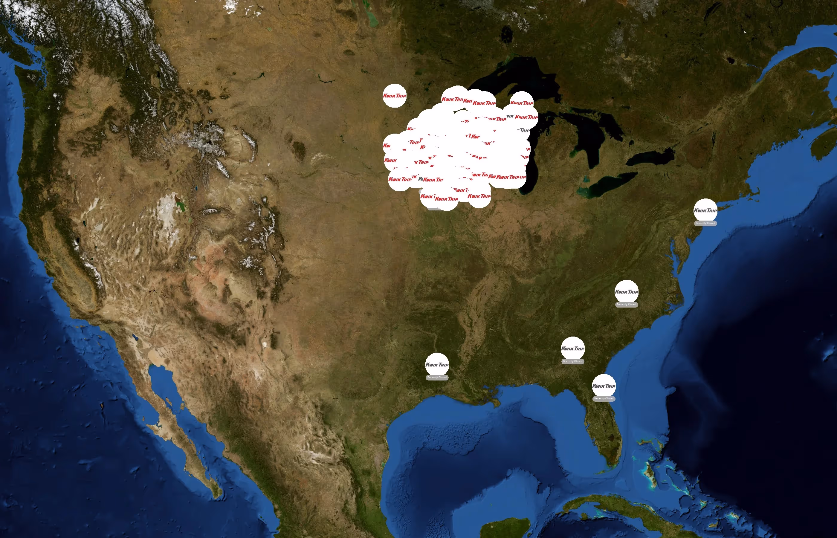 Kwik Trip state distribution