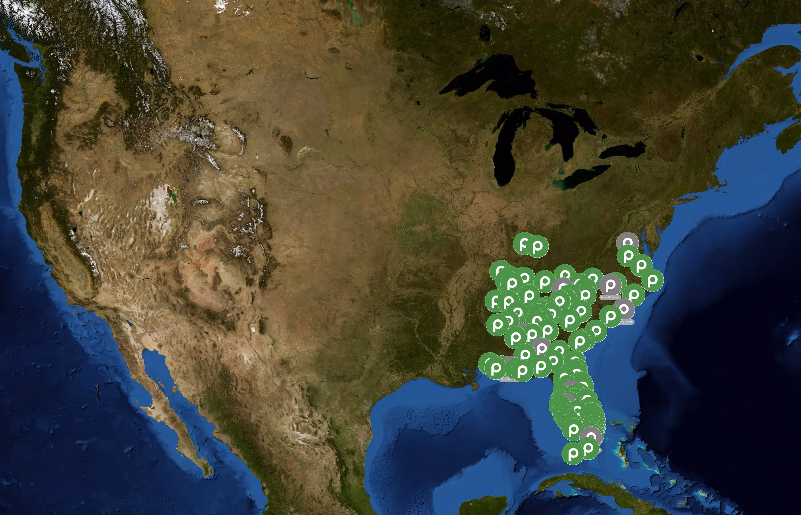 Publix state distribution