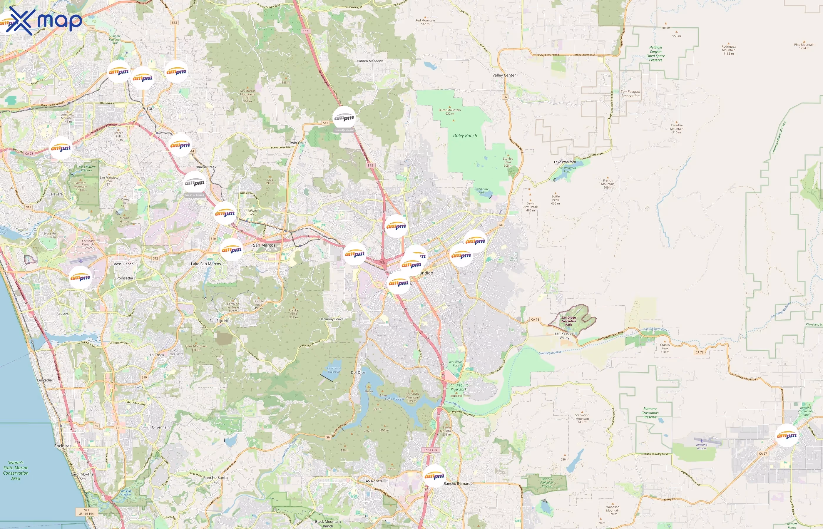 ampm area coverage