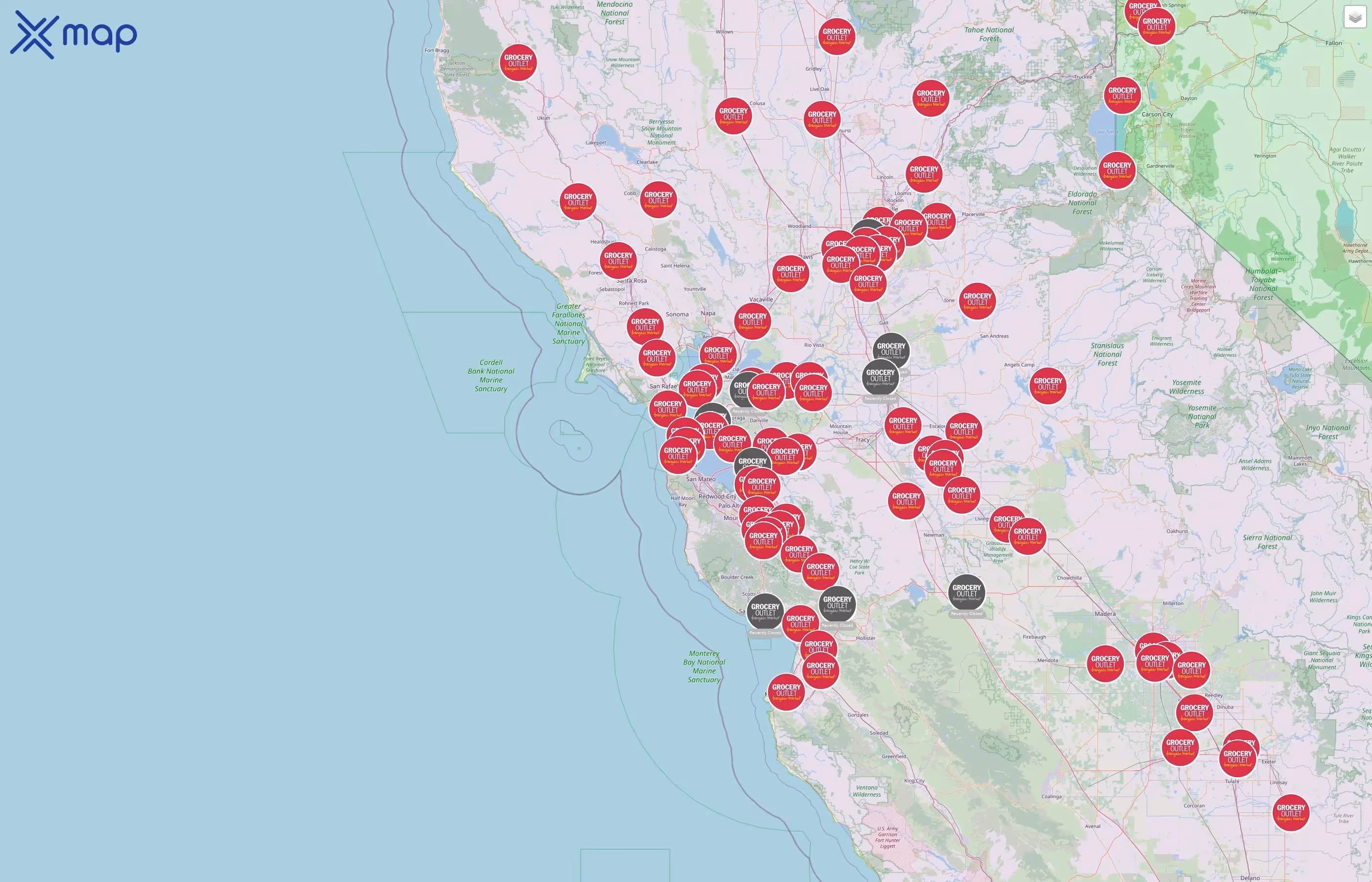 Grocery Outlet street hotspots